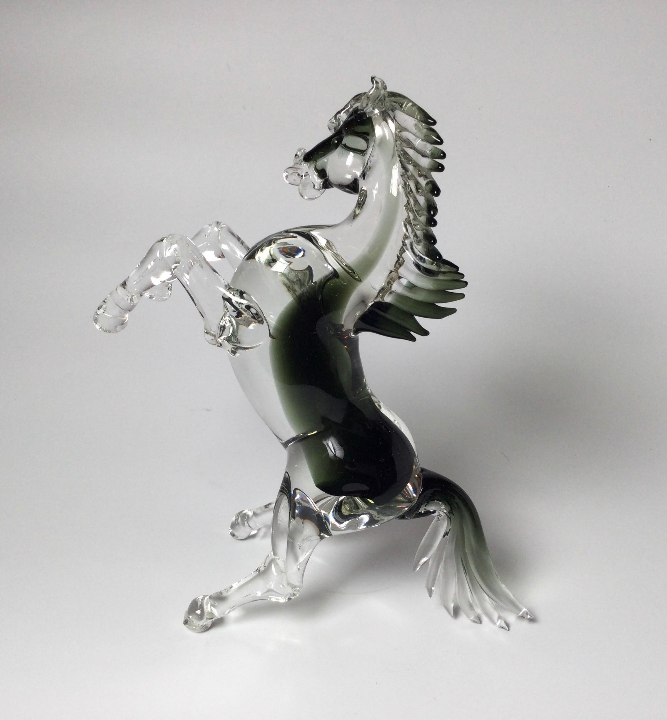 murano glass horse figurine
