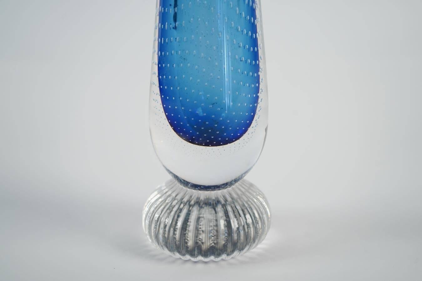 Mid-Century Modern Italian Murano Glass Midcentury Vase, circa 1950