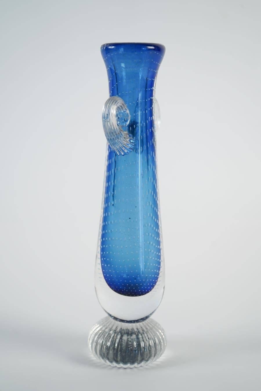 20th Century Italian Murano Glass Midcentury Vase, circa 1950