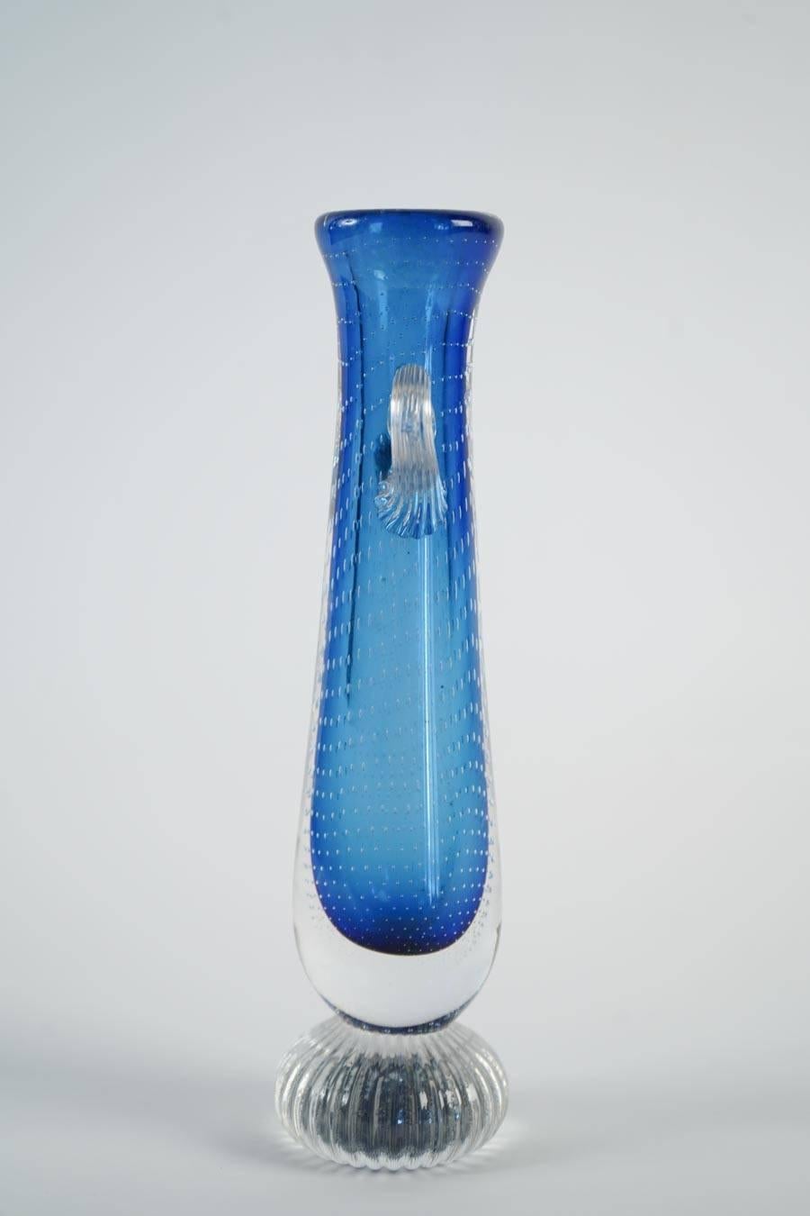 Italian Murano Glass Midcentury Vase, circa 1950 2