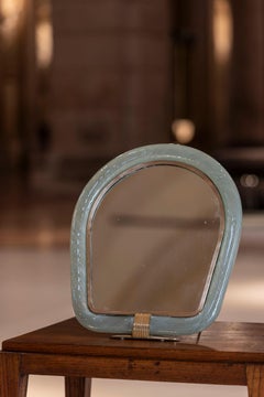 Specchio in vetro di Murano di Carlo Scarpa per Venini, anni '50 circa. Contrassegnato