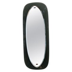 Italian Murano glass mirror, shield-shaped, Max Ingrand and Fontana Arte, 1960s