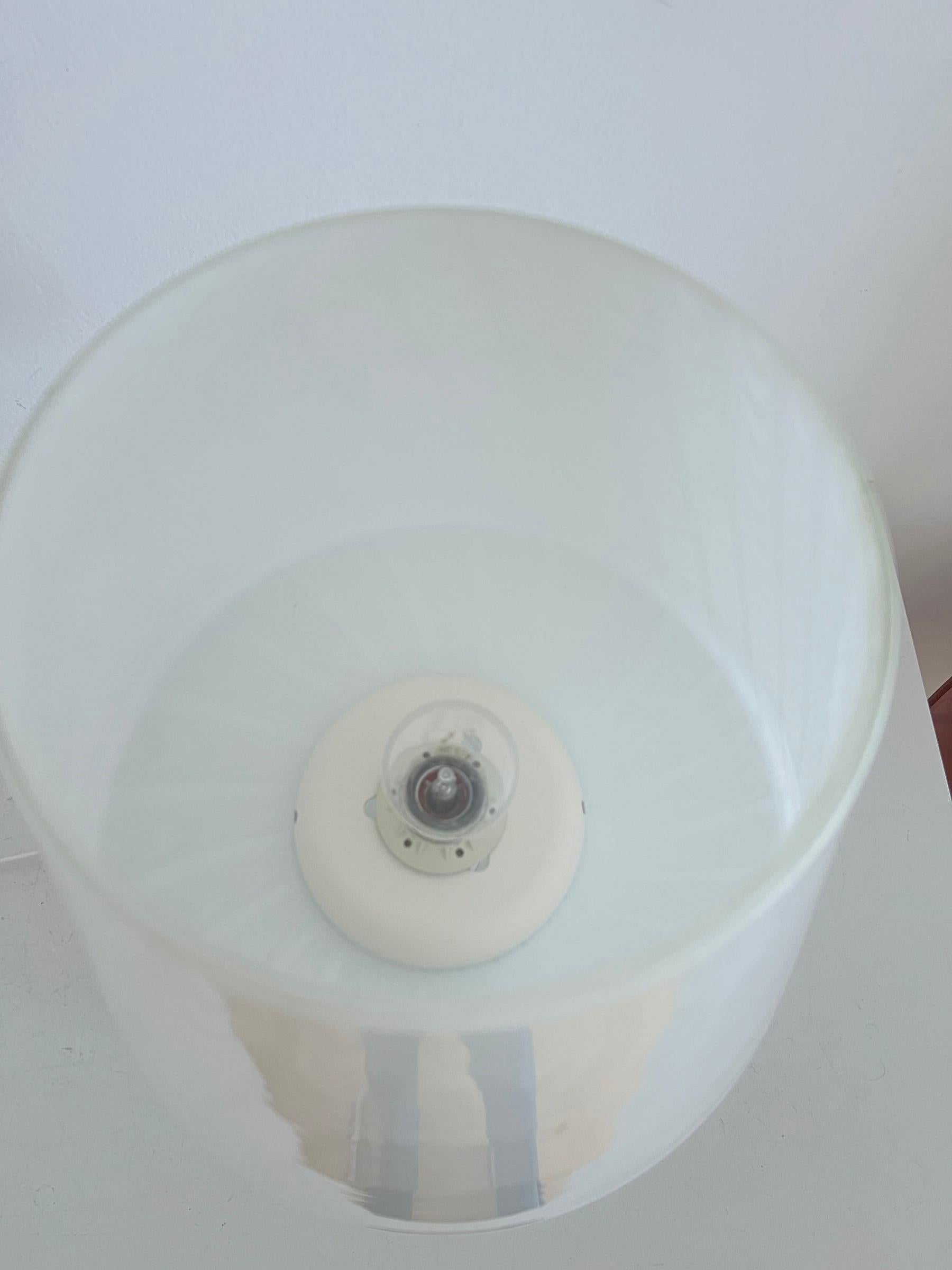 Italienische Pilz-Tischlampe aus Muranoglas mit Wirbel aus Kunstglas, 1970er Jahre im Angebot 5