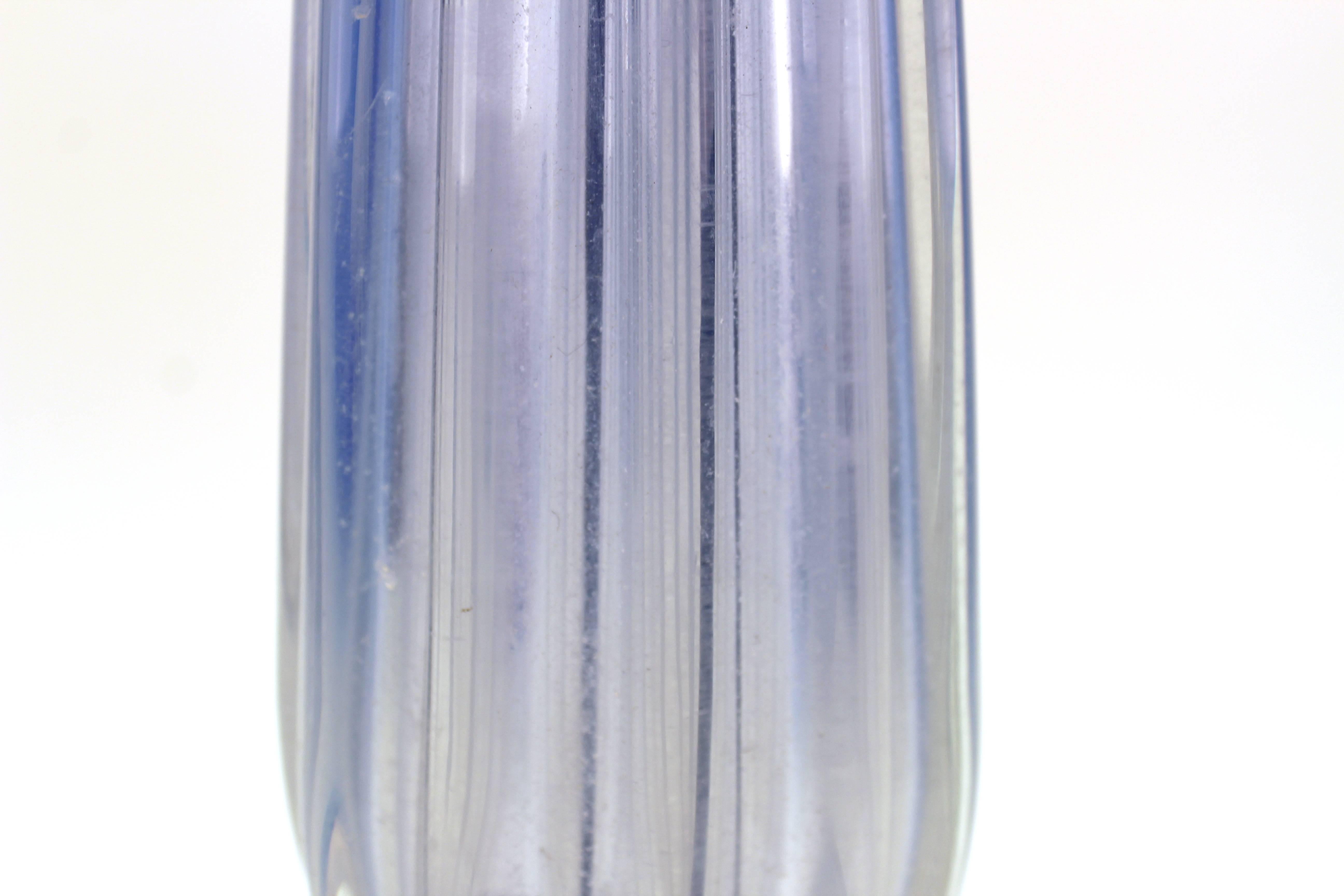 Italian Murano Glass Pale Blue Table Lamp 2