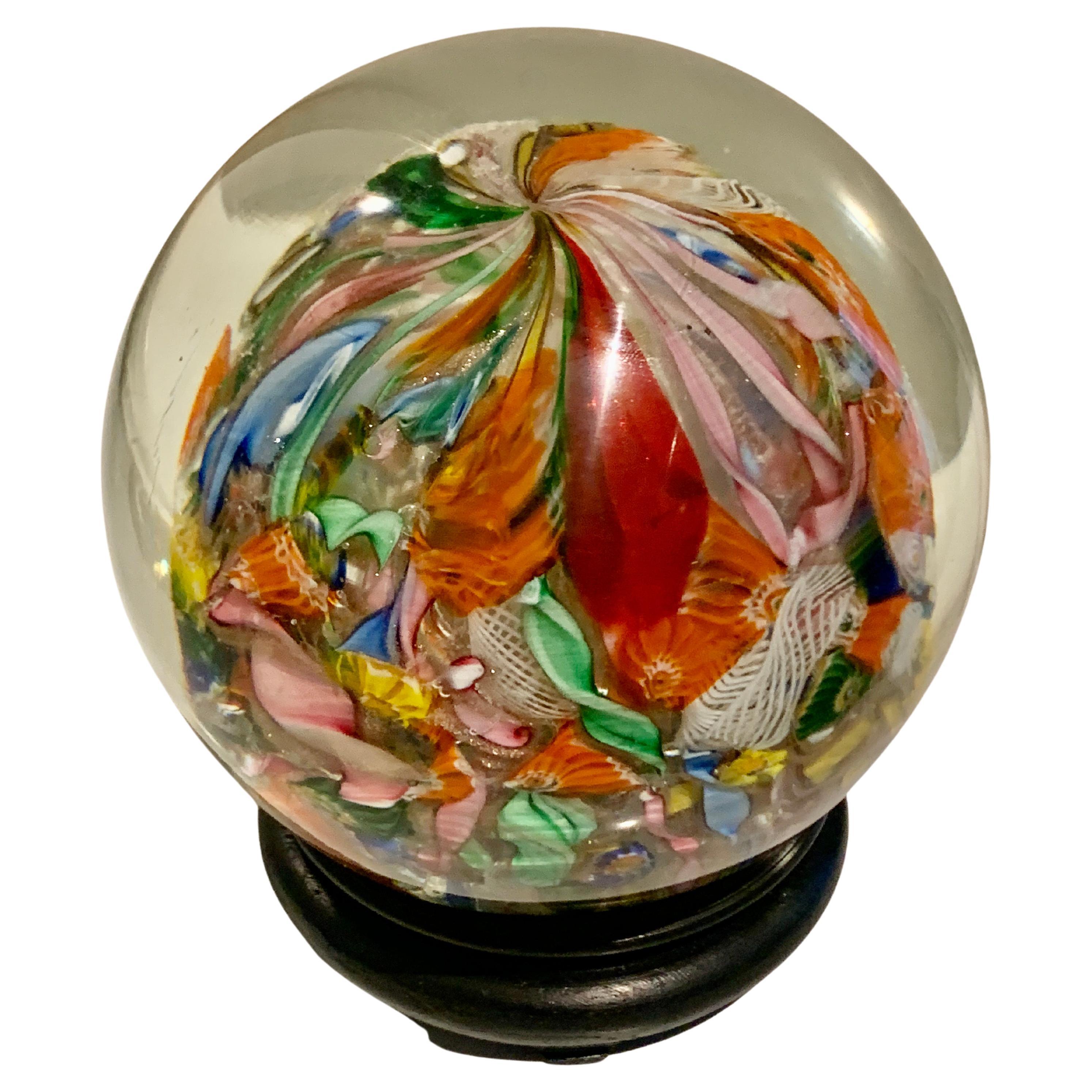 20th Century Italian Murano Glass Paperweight For Sale