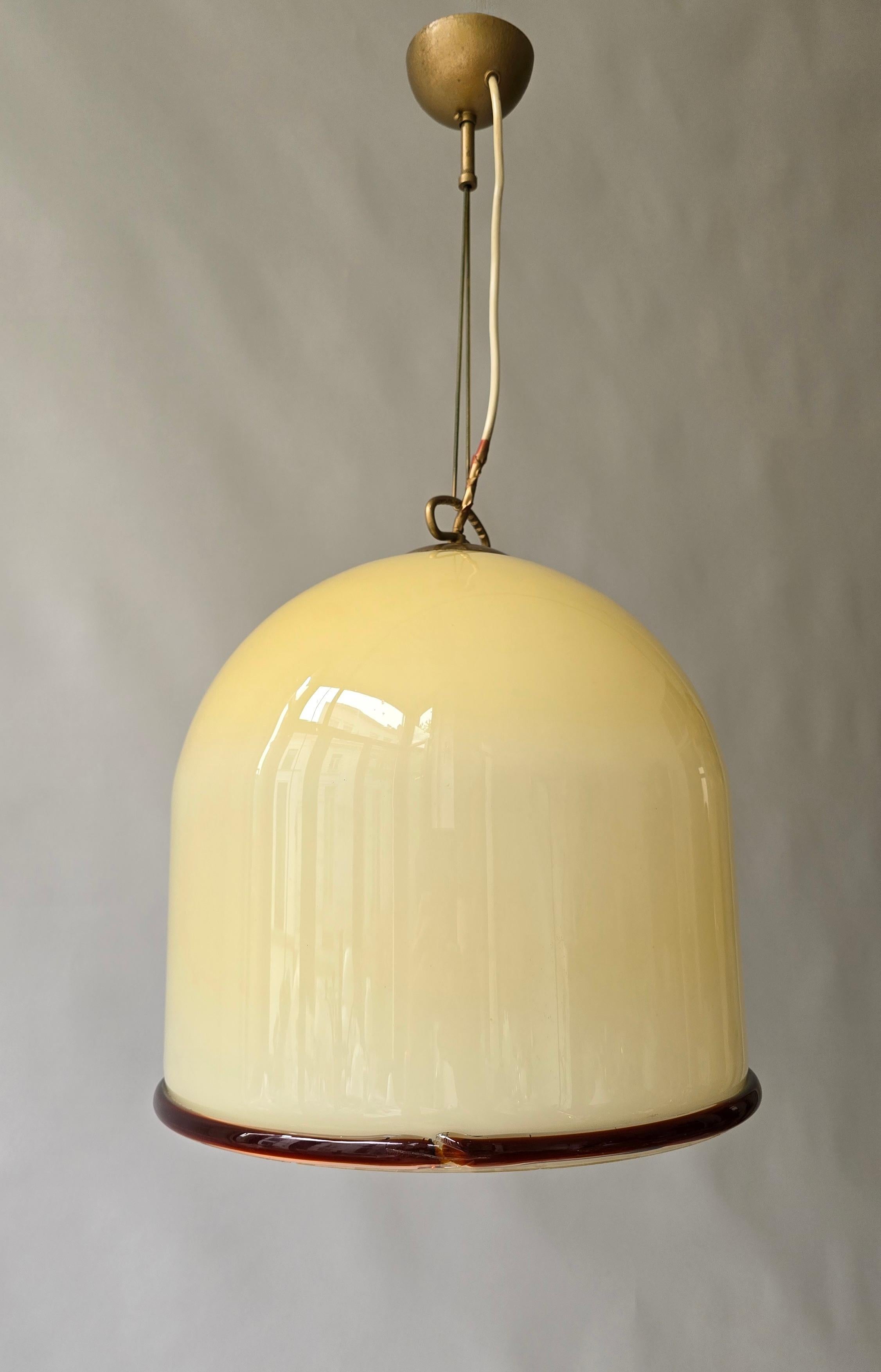 Italiano Lampada a sospensione in vetro di Murano in vendita