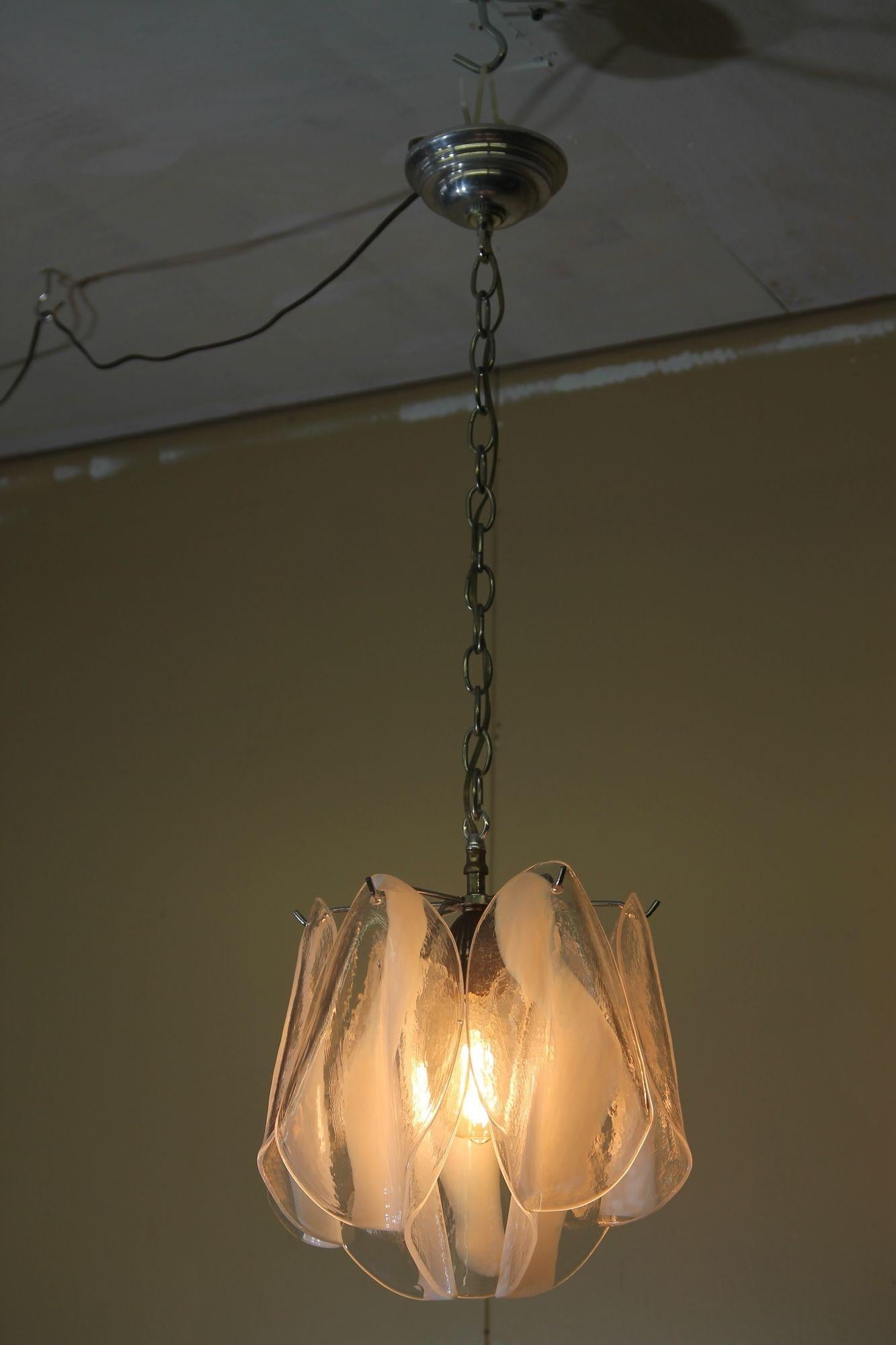 Late 20th Century Italian Murano Glass Pendant Lamp