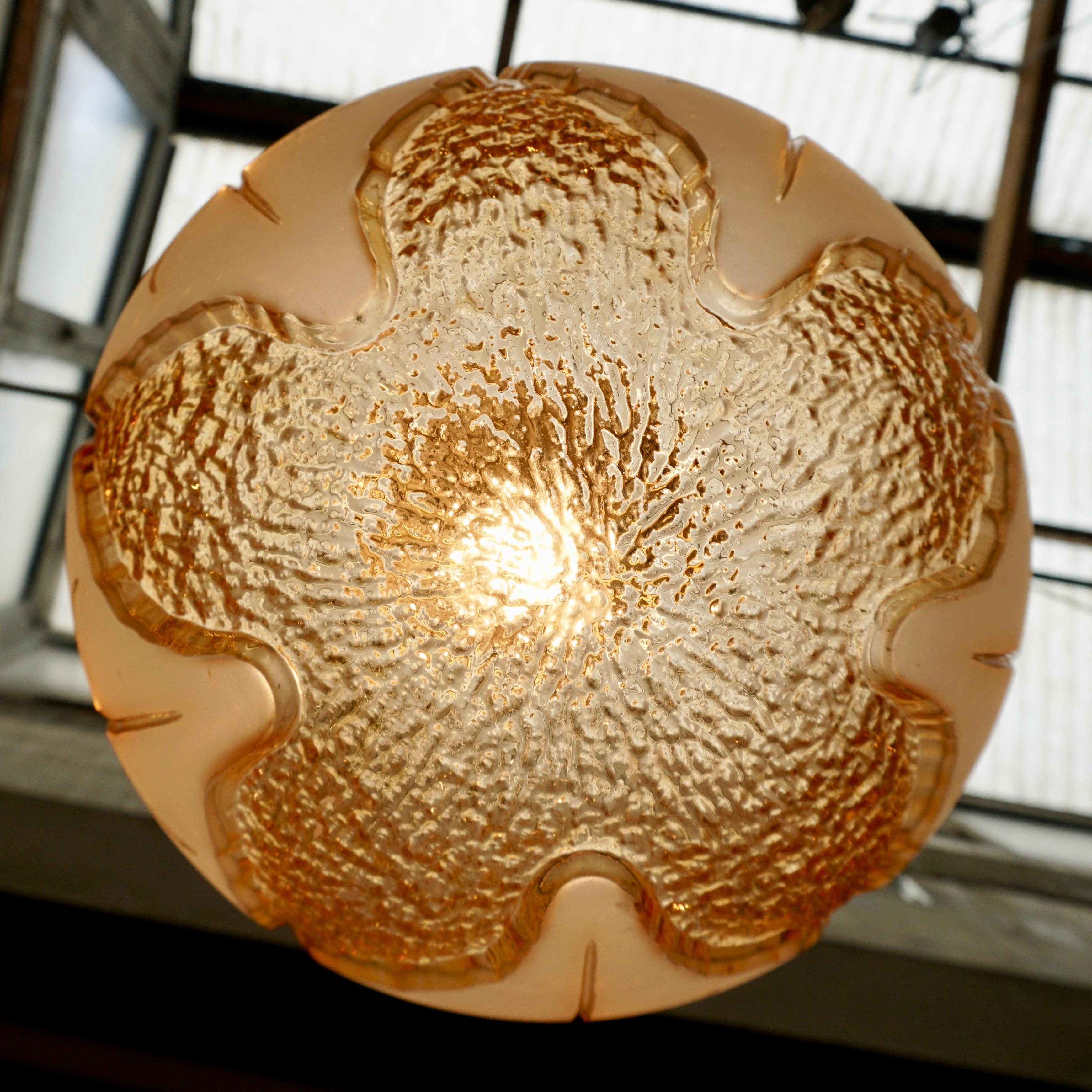 Italian Murano Glass Pendant Light For Sale 4