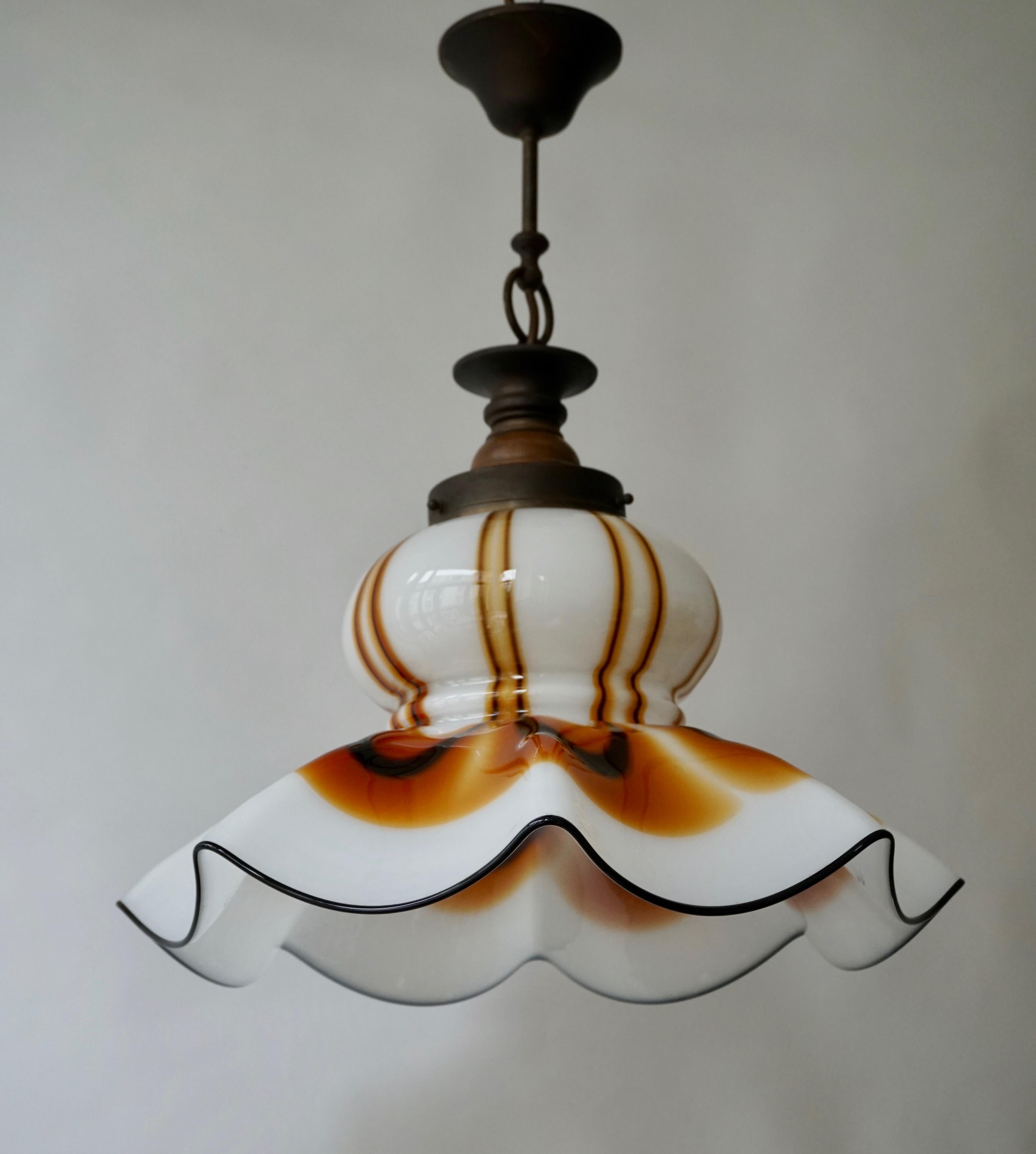 Italienische Murano Glas Pendelleuchte im Zustand „Gut“ im Angebot in Antwerp, BE