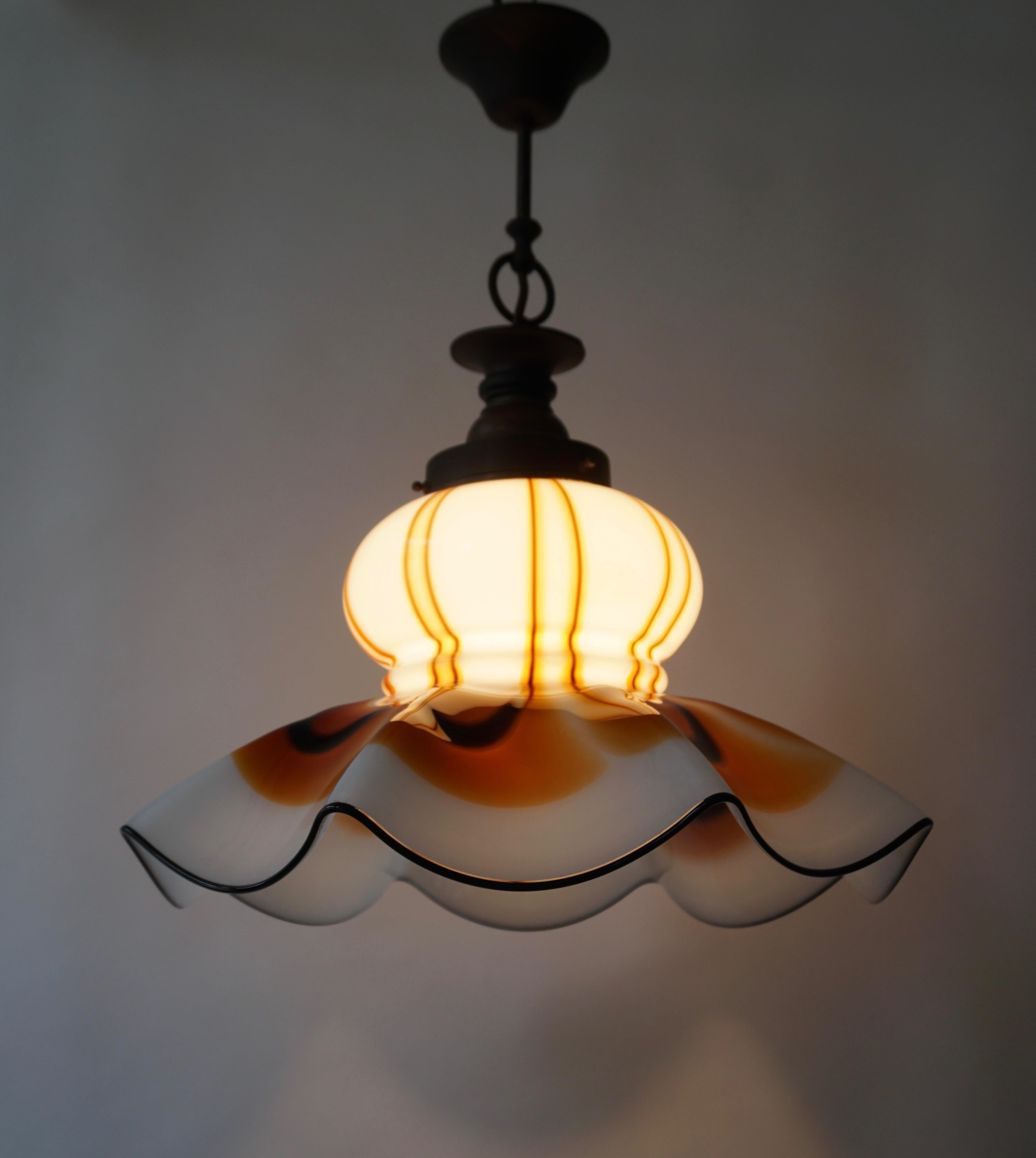 Italienische Murano Glas Pendelleuchte im Angebot 1