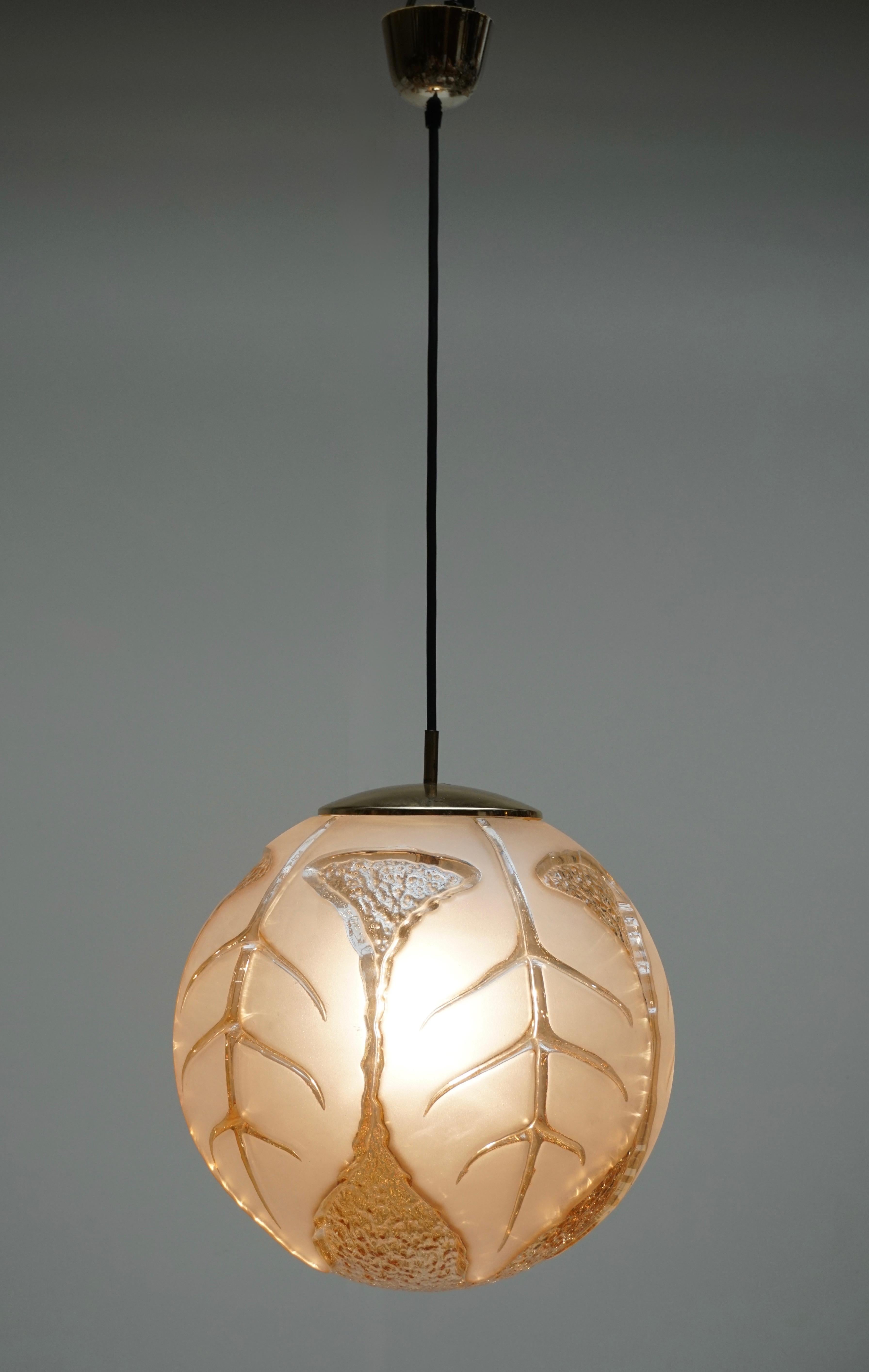 Italian Murano Glass Pendant Light For Sale 1