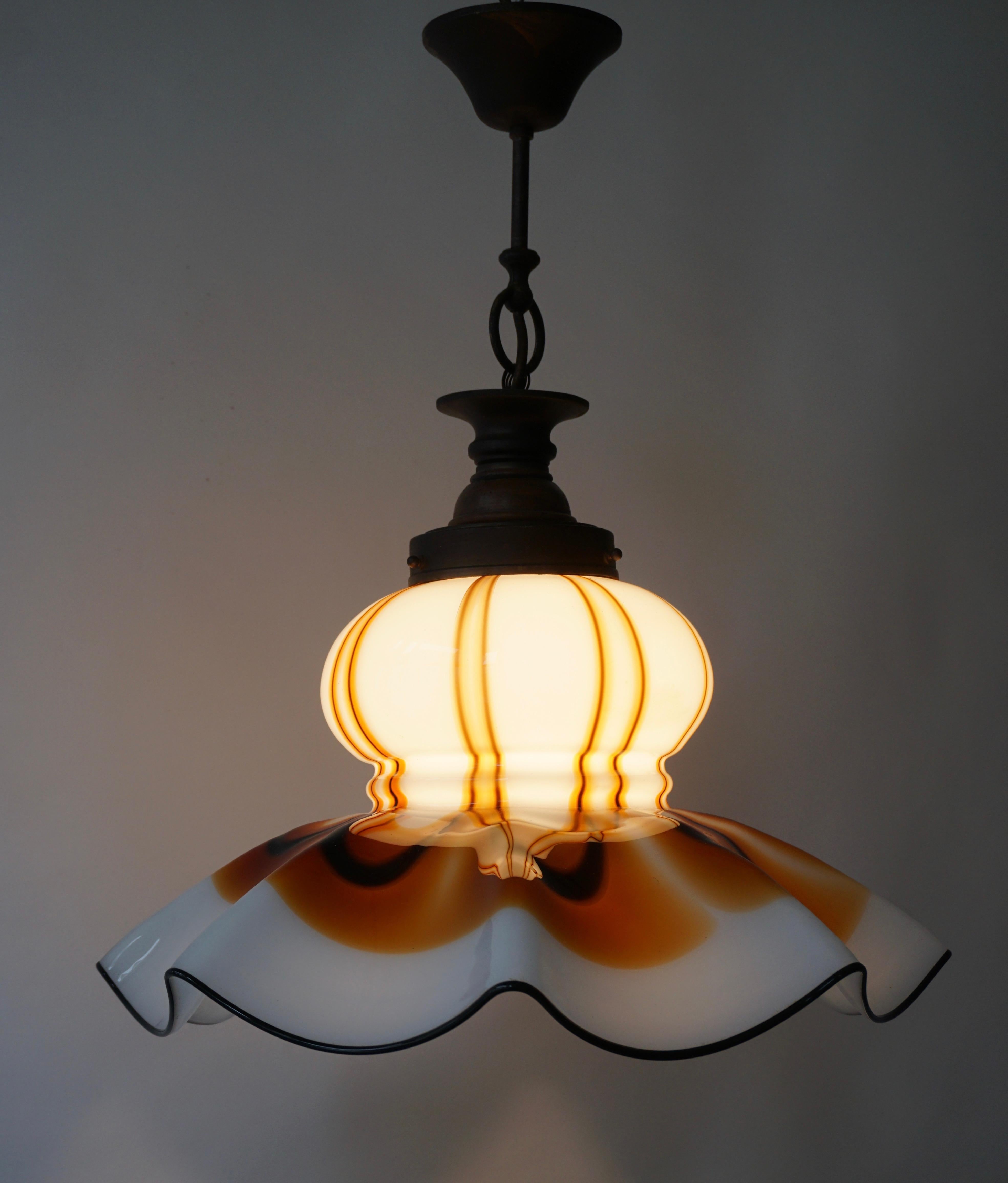 Italian Murano Glass Pendant Light For Sale 3