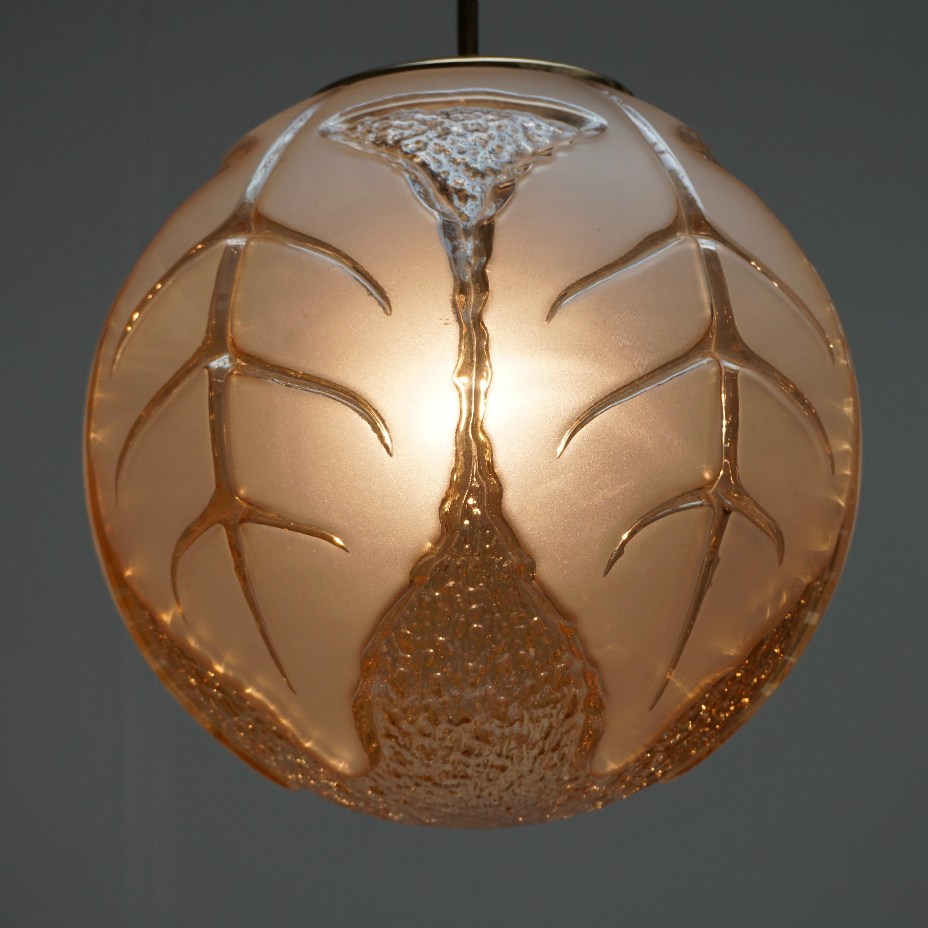 Lampe pendante italienne en verre de Murano en vente 3