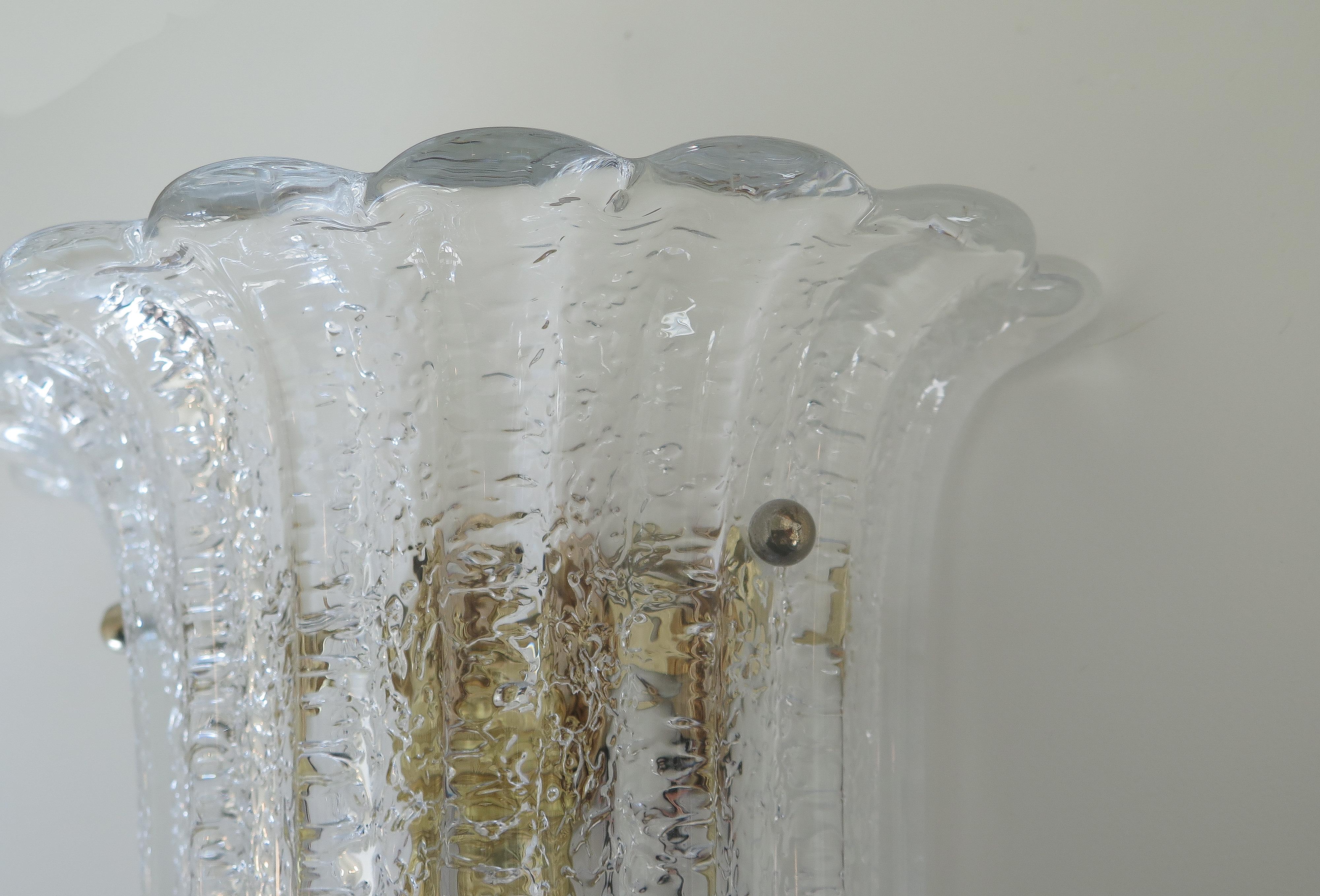Italian Murano Glass Sconce by Barovier & Toso 2
