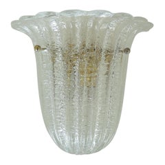 Italian Murano Glass Sconce by Barovier & Toso