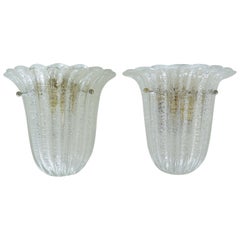Italian Murano Glass Sconces by Barovier & Toso