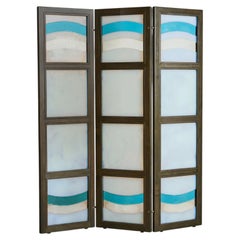 Italian Murano Glass Screen or Room Divider by Leucos, 1980s