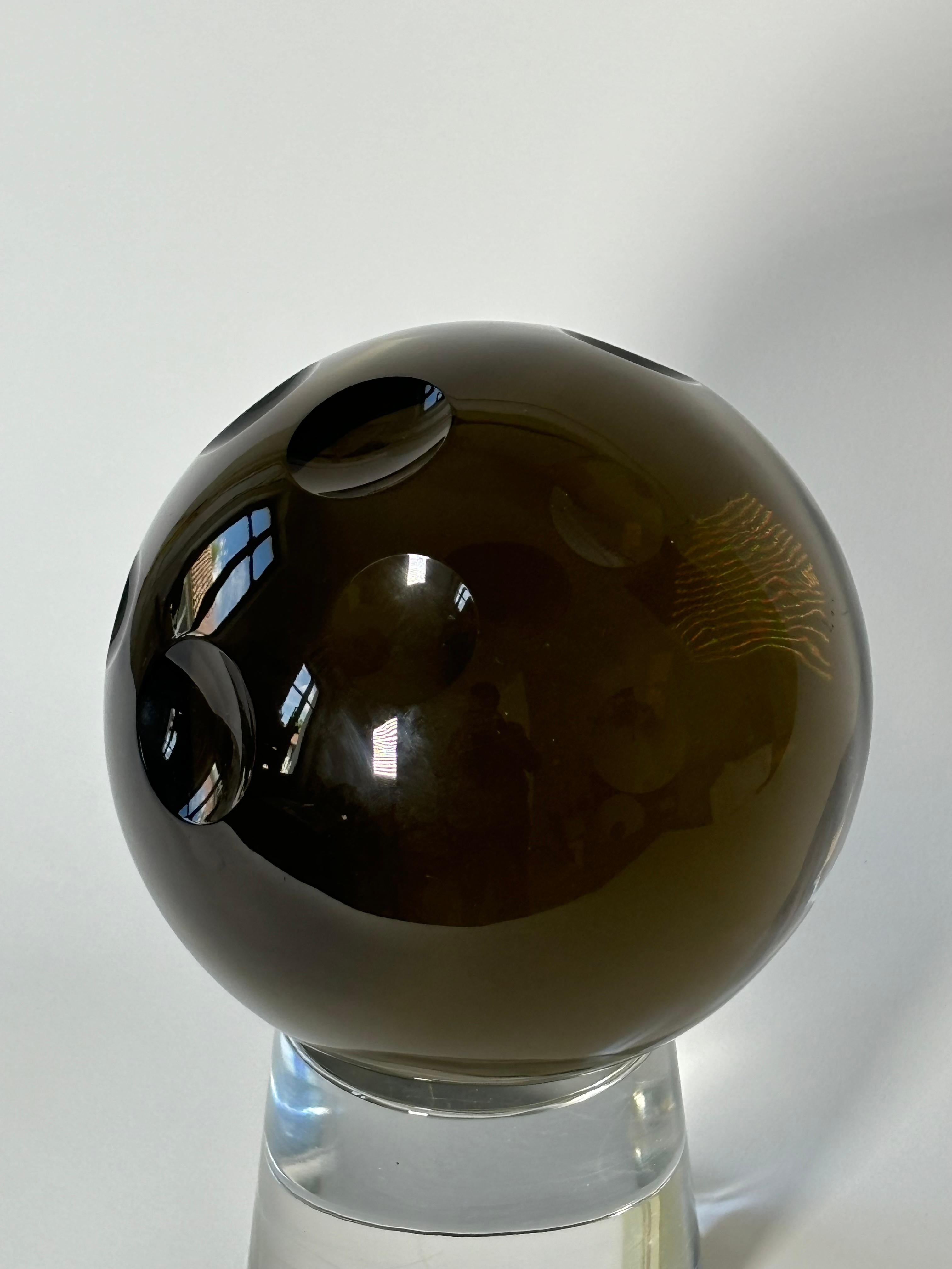 Moderno Scultura italiana in vetro di Murano Modello Cratere di Archimede Seguso in vendita