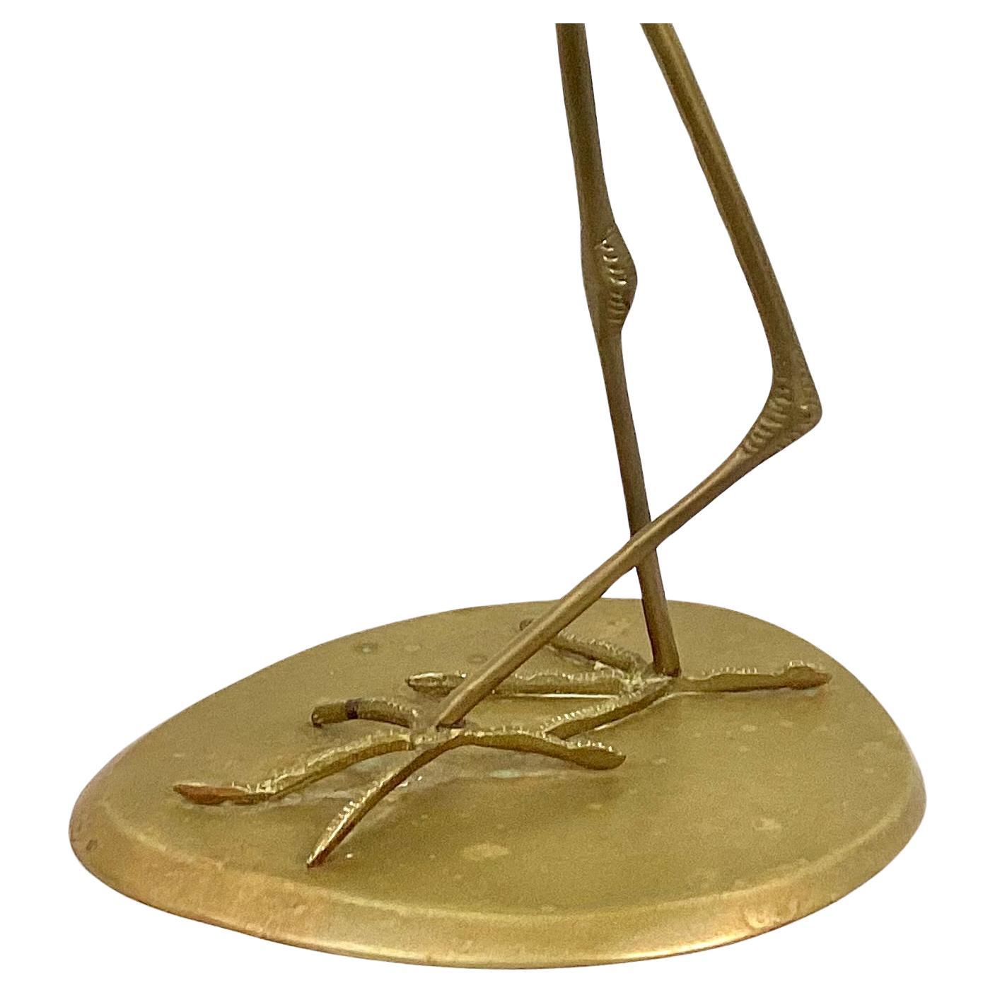 Escultura italiana de cristal de Murano de una garza siglo XX en venta