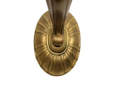 Italian Murano glass shade & brass Art Deco 1930s sconces