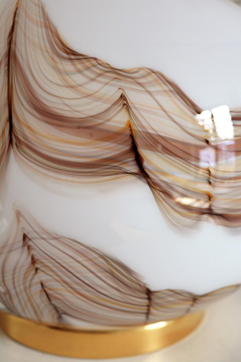 Italian Murano Glass Table Lamp, 1970s For Sale at 1stDibs