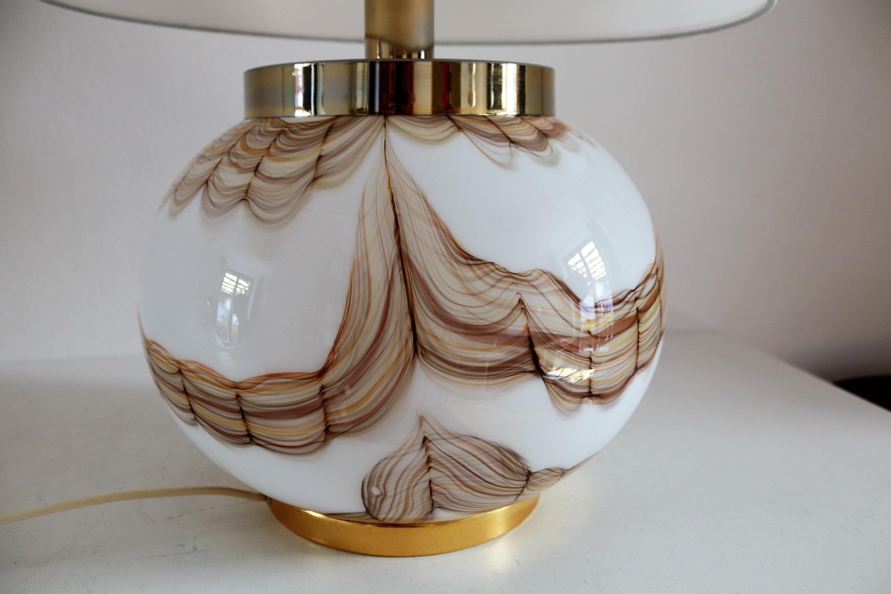 Italian Murano Glass Table Lamp, 1970s For Sale 5