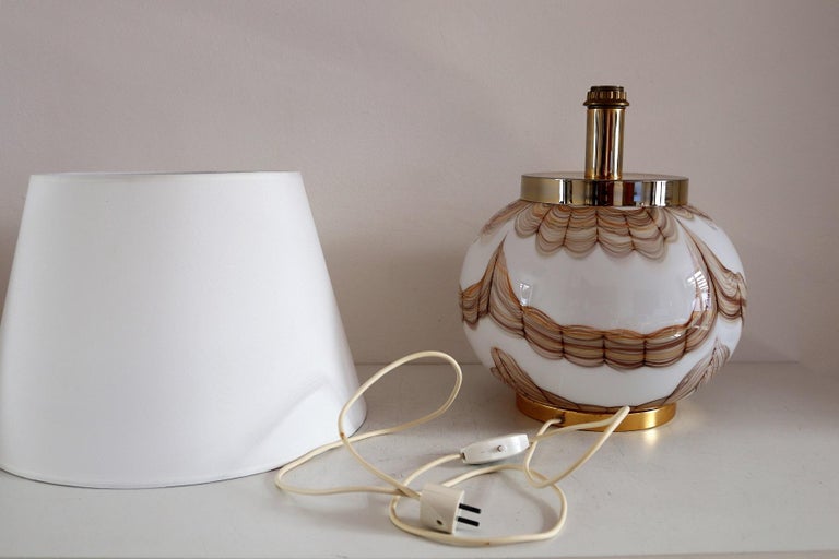 Italian Murano Glass Table Lamp, 1970s For Sale at 1stDibs