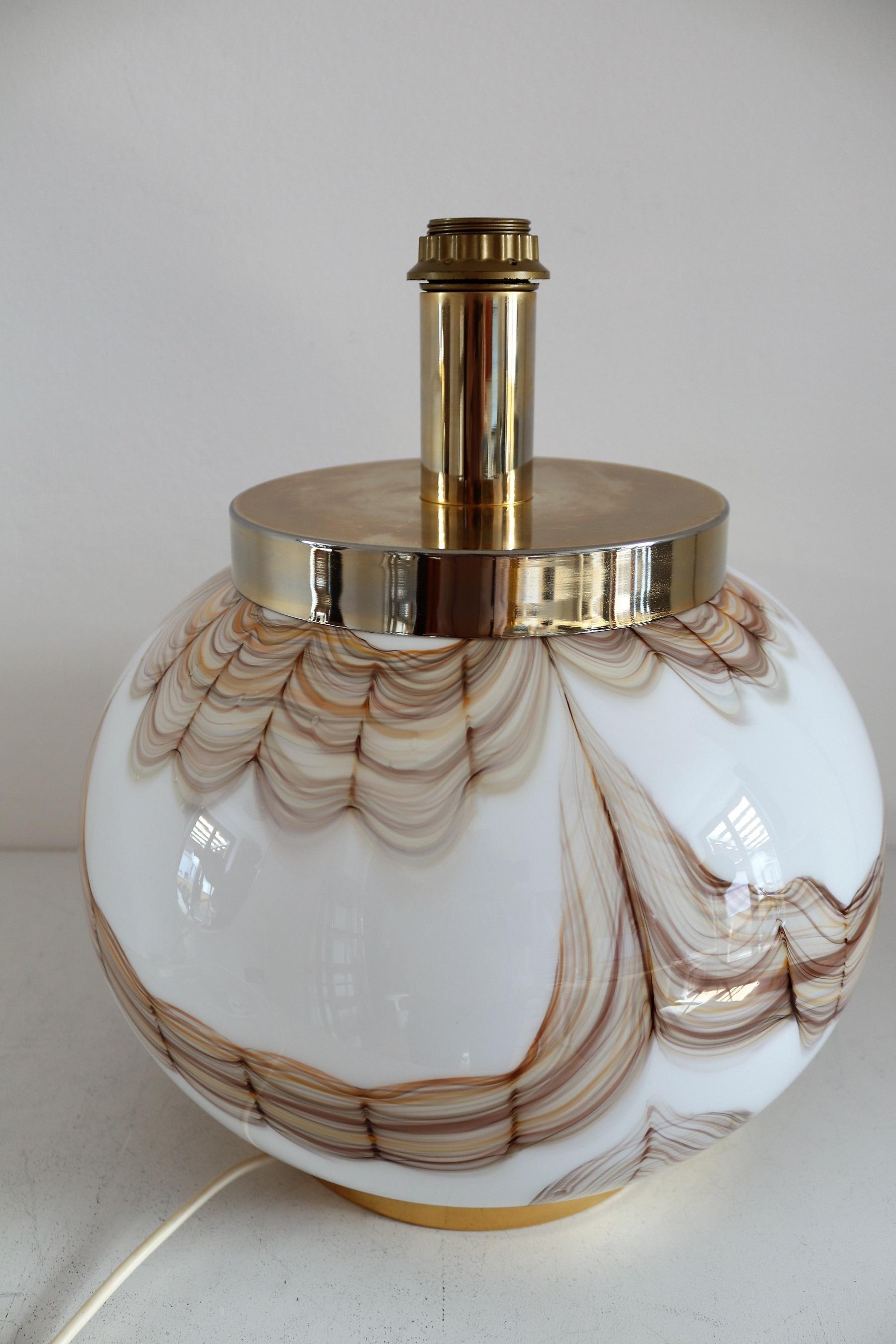Italian Murano Glass Table Lamp, 1970s For Sale 7