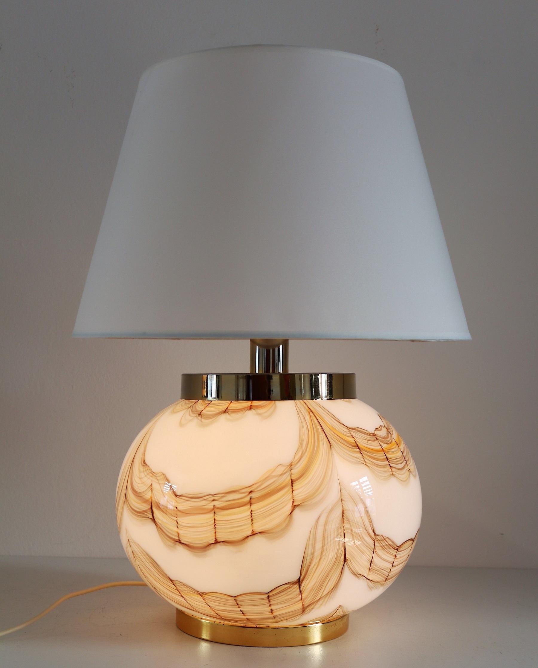 Mid-Century Modern Italian Murano Glass Table Lamp, 1970s For Sale