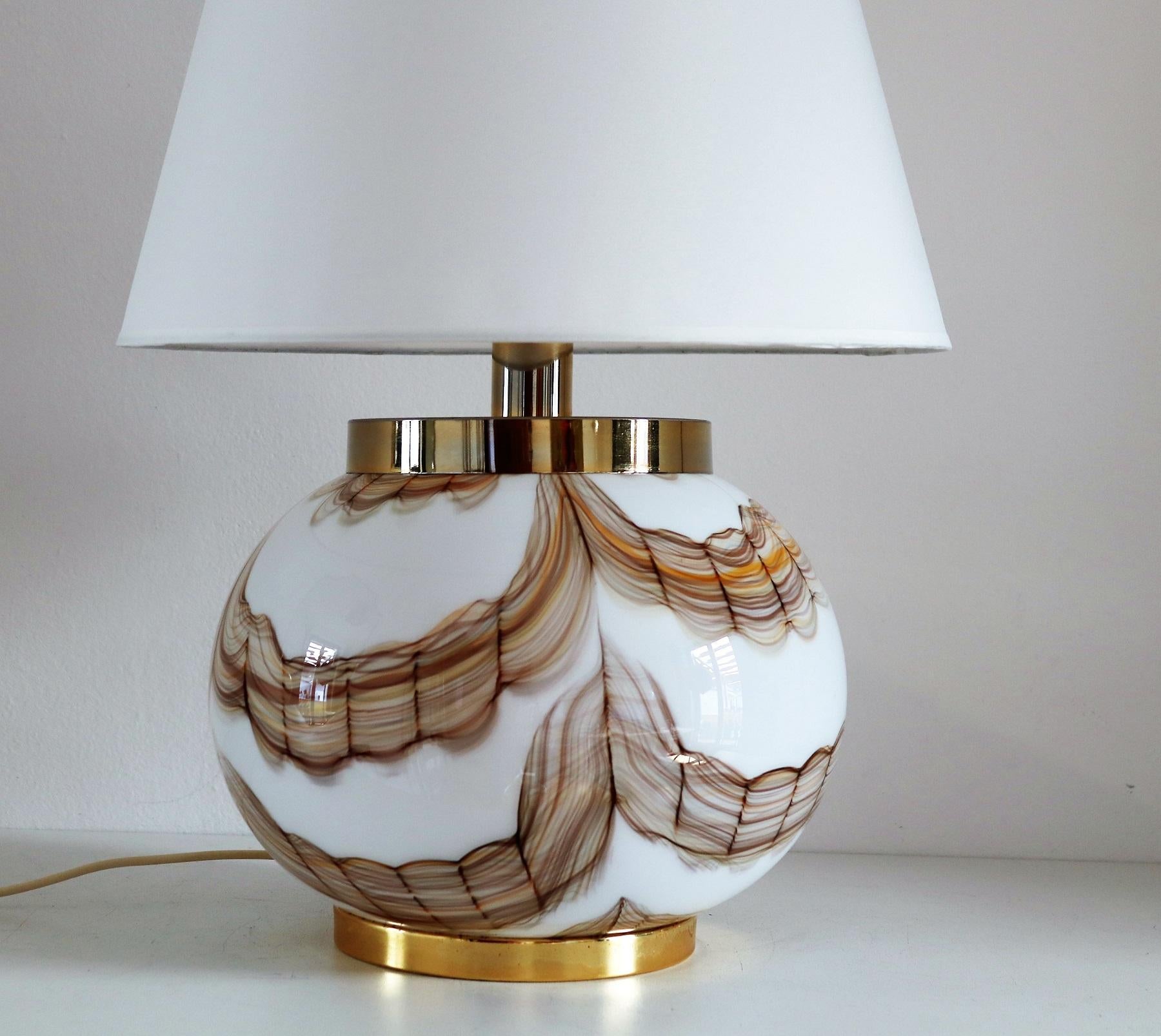Italian Murano Glass Table Lamp, 1970s For Sale 1