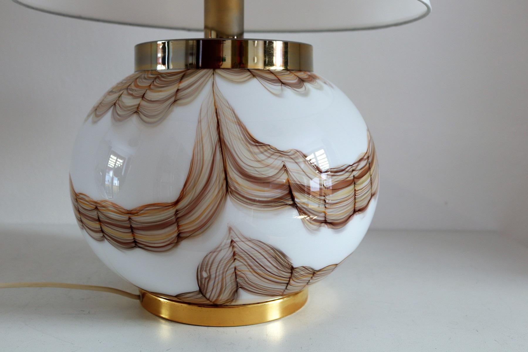 Italian Murano Glass Table Lamp, 1970s For Sale 2