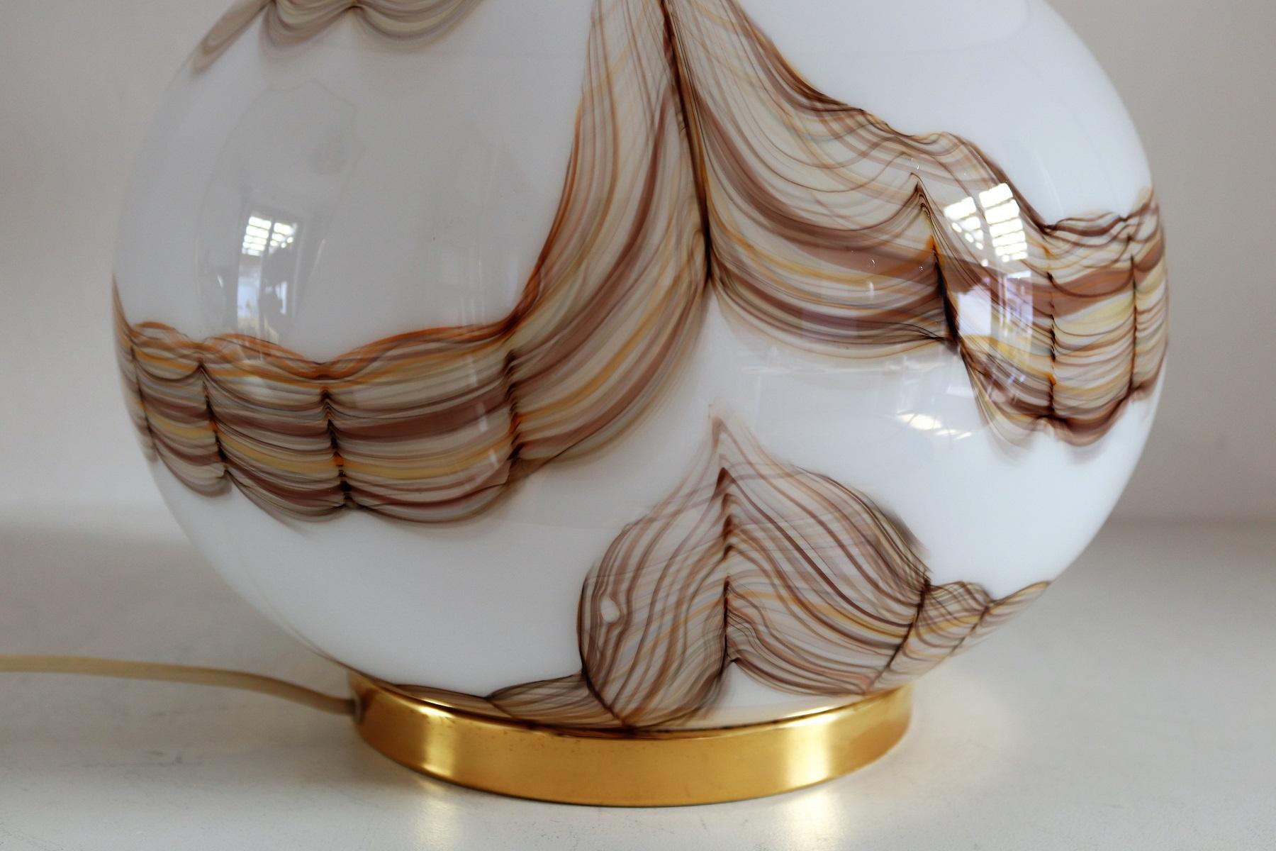 Italian Murano Glass Table Lamp, 1970s For Sale 3