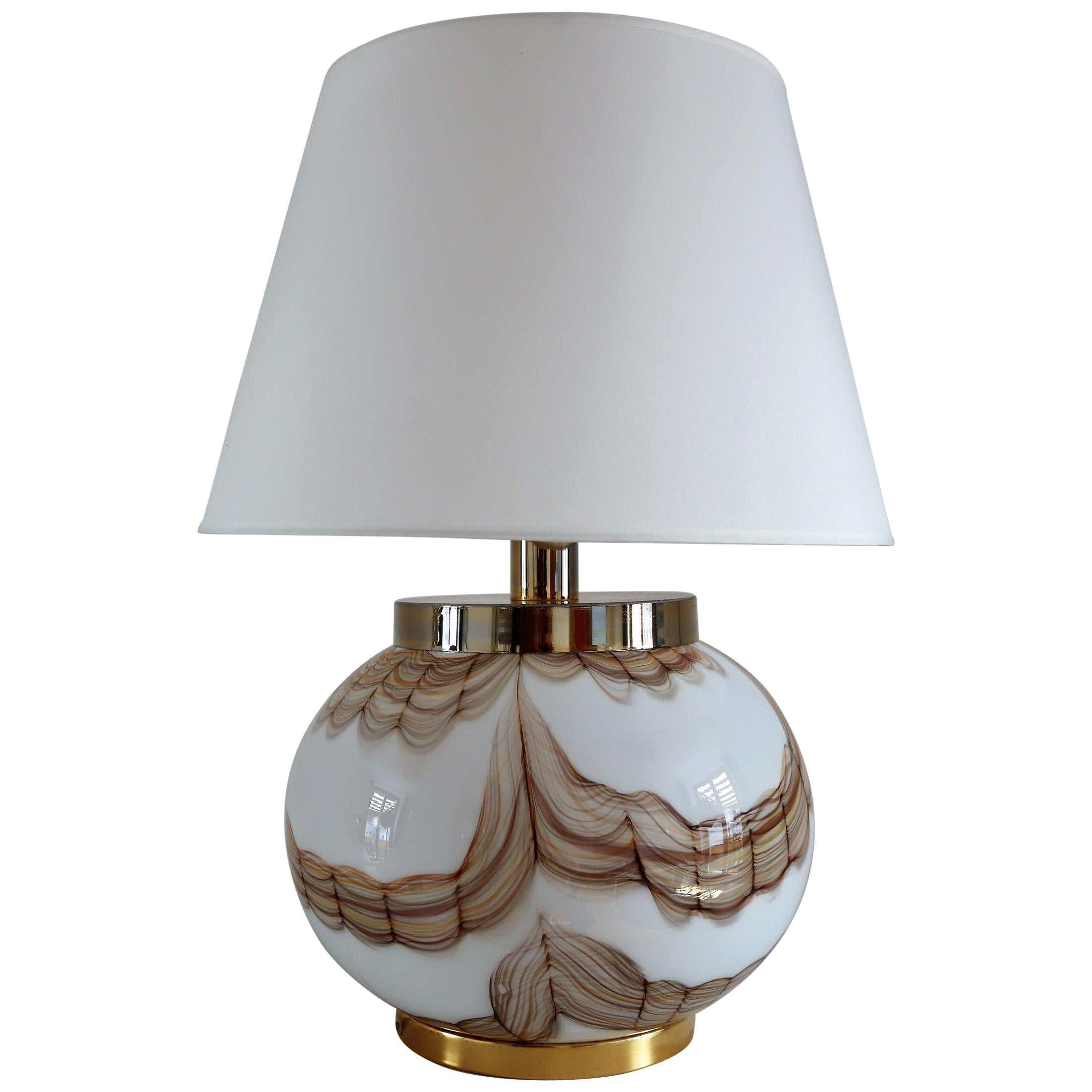 Italian Murano Glass Table Lamp, 1970s For Sale