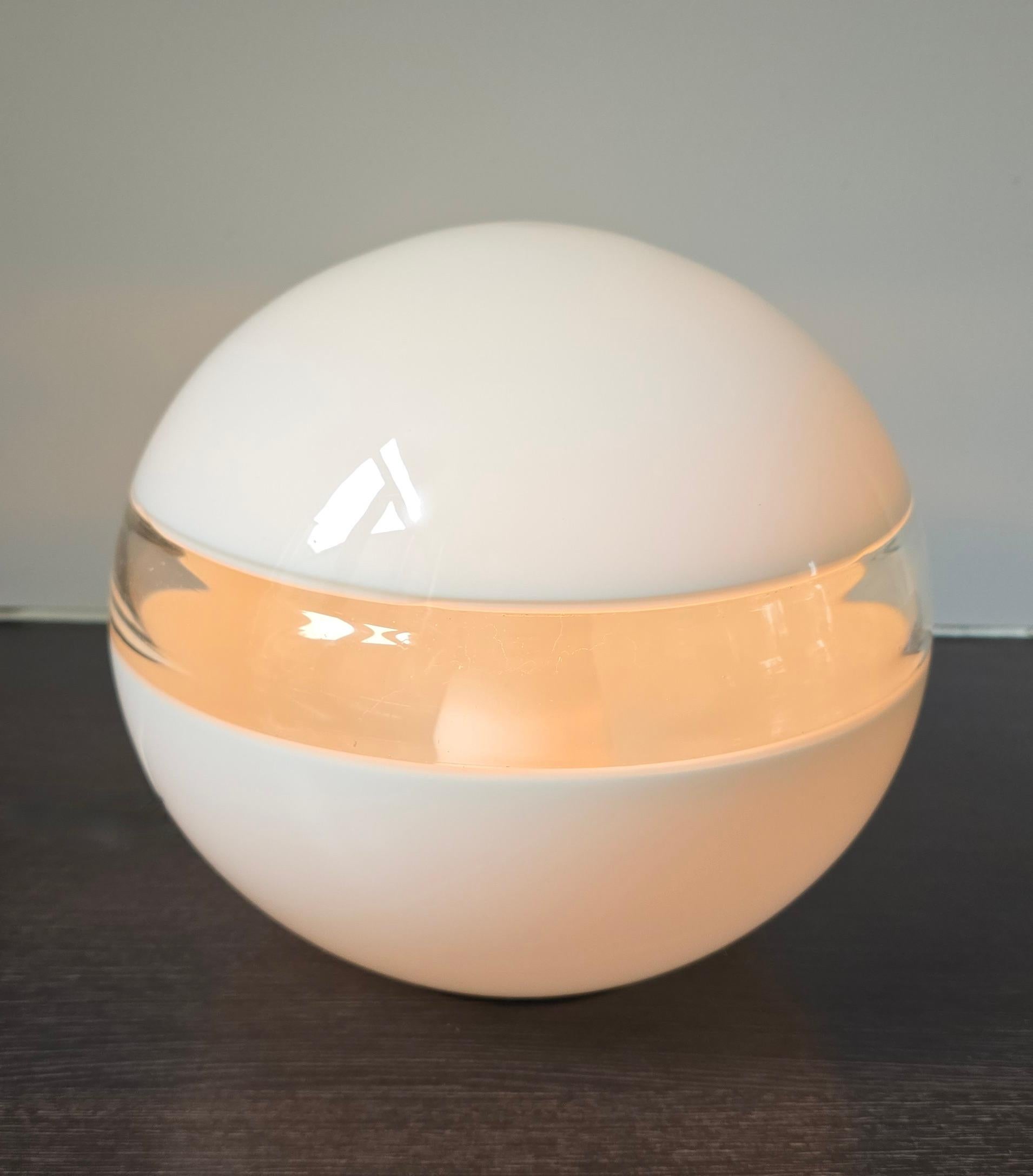 Lámpara de mesa italiana de cristal de Murano de Aldo Nason para A.V. Mazzega Italiano en venta