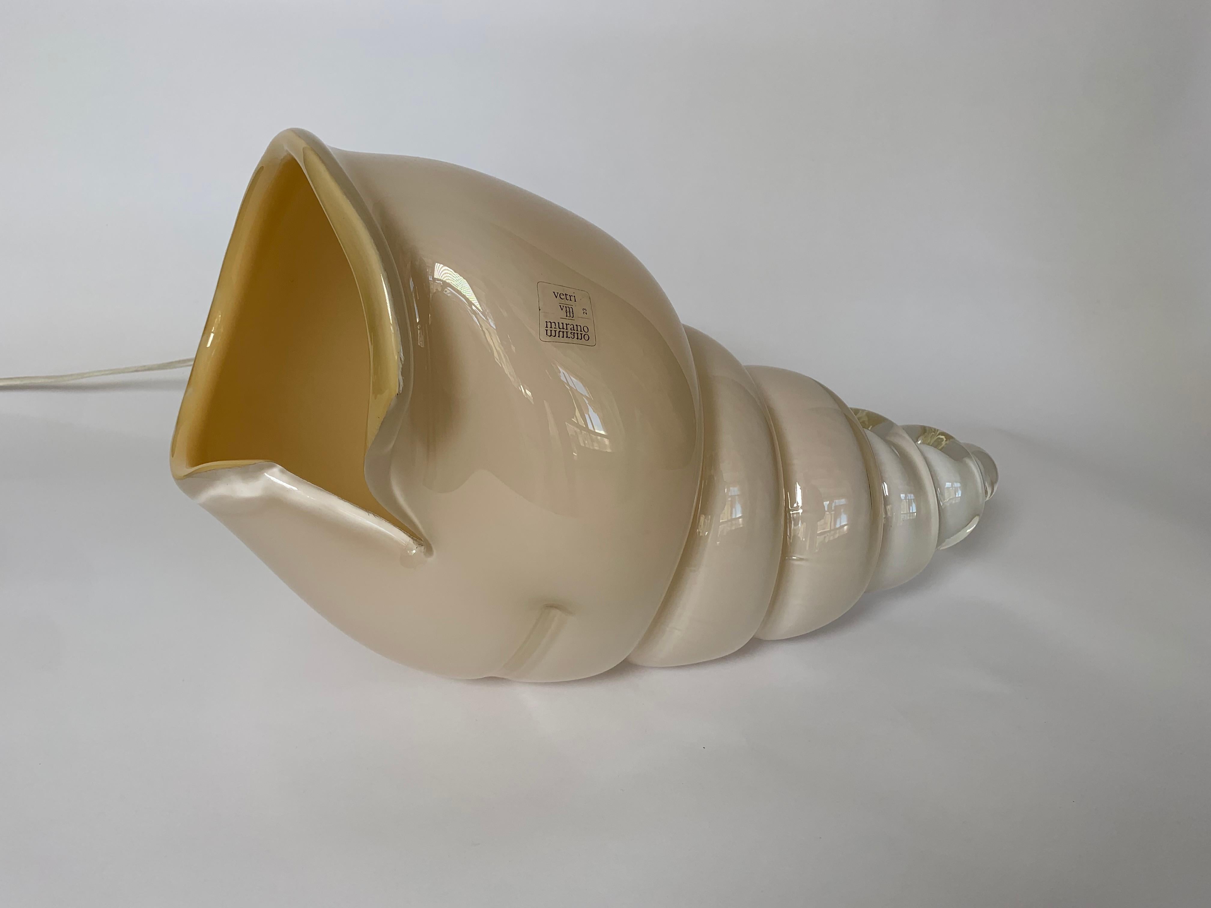 Moderne Lampe de bureau italienne en verre de Murano par Lino Tagliapietra pour F3 International, Italie en vente
