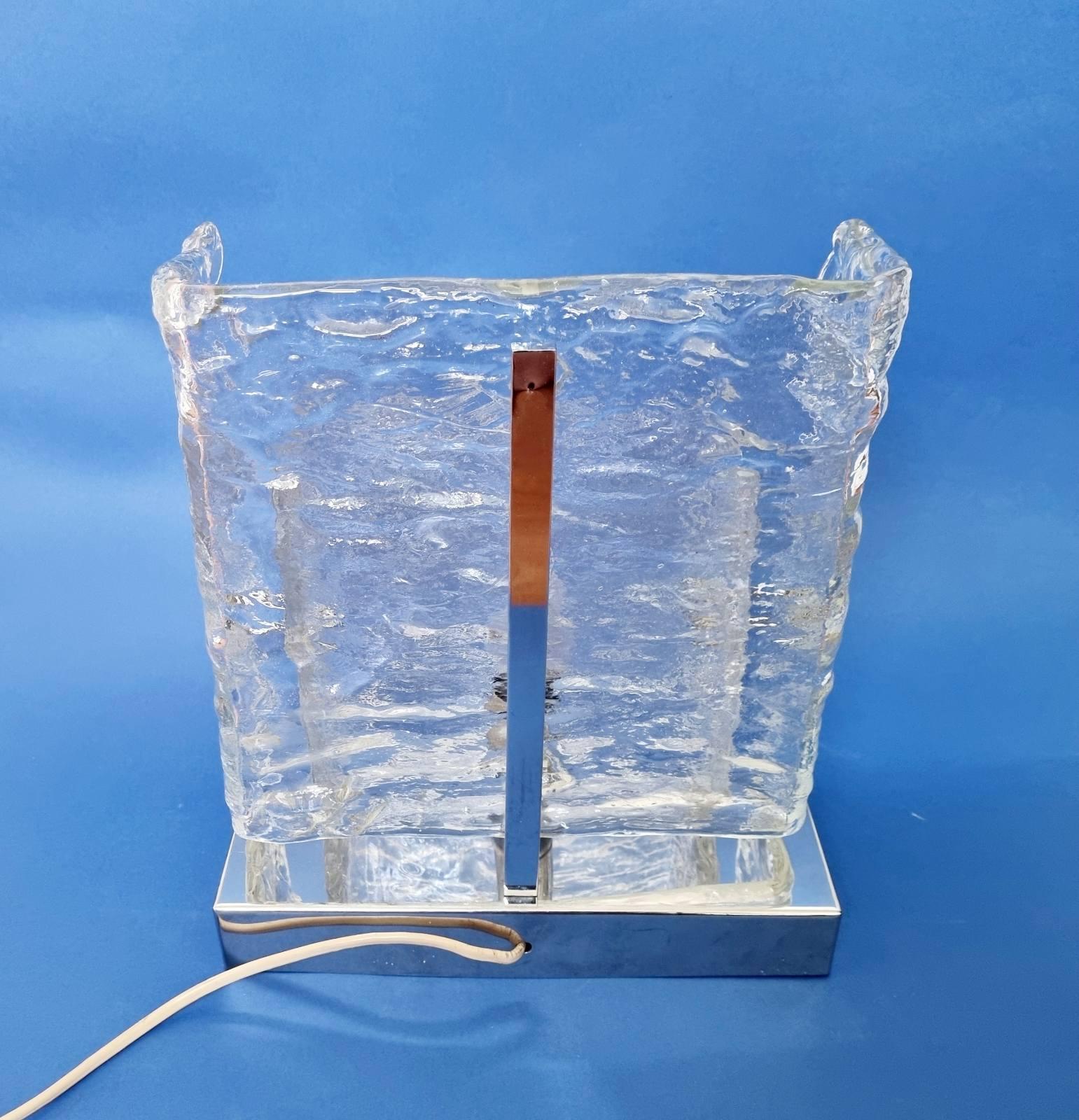 Italienische Muranoglas-Tischlampe Entworfen von Carlo Nason für Mazzega, Italien, 70er Jahre im Angebot 10