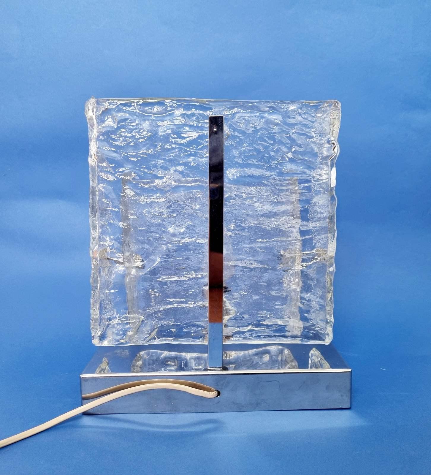 Italienische Muranoglas-Tischlampe Entworfen von Carlo Nason für Mazzega, Italien, 70er Jahre im Angebot 12
