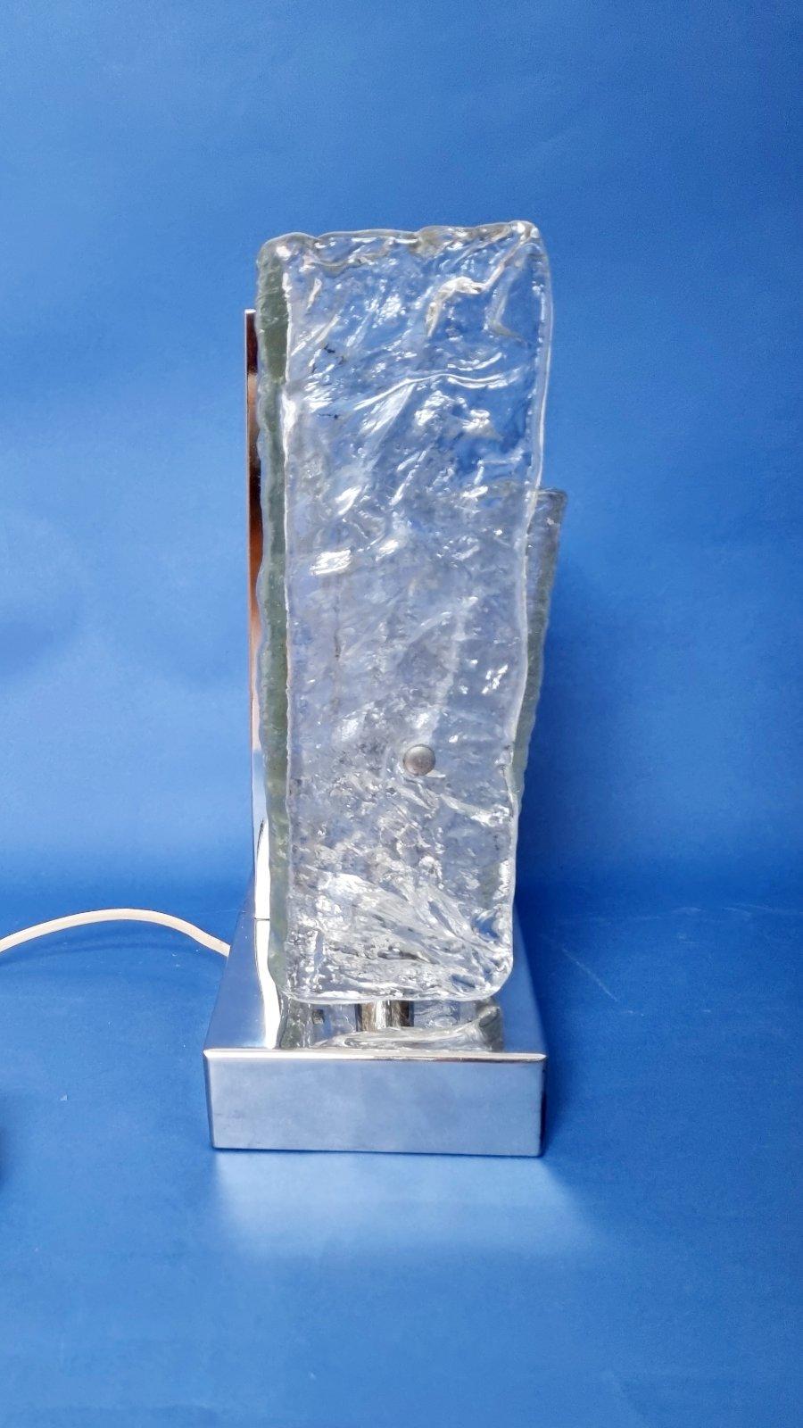 Italienische Muranoglas-Tischlampe Entworfen von Carlo Nason für Mazzega, Italien, 70er Jahre im Angebot 13