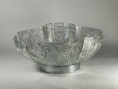 Italian Murano Glass Table Lamp Flower Model by Aureliano Toso