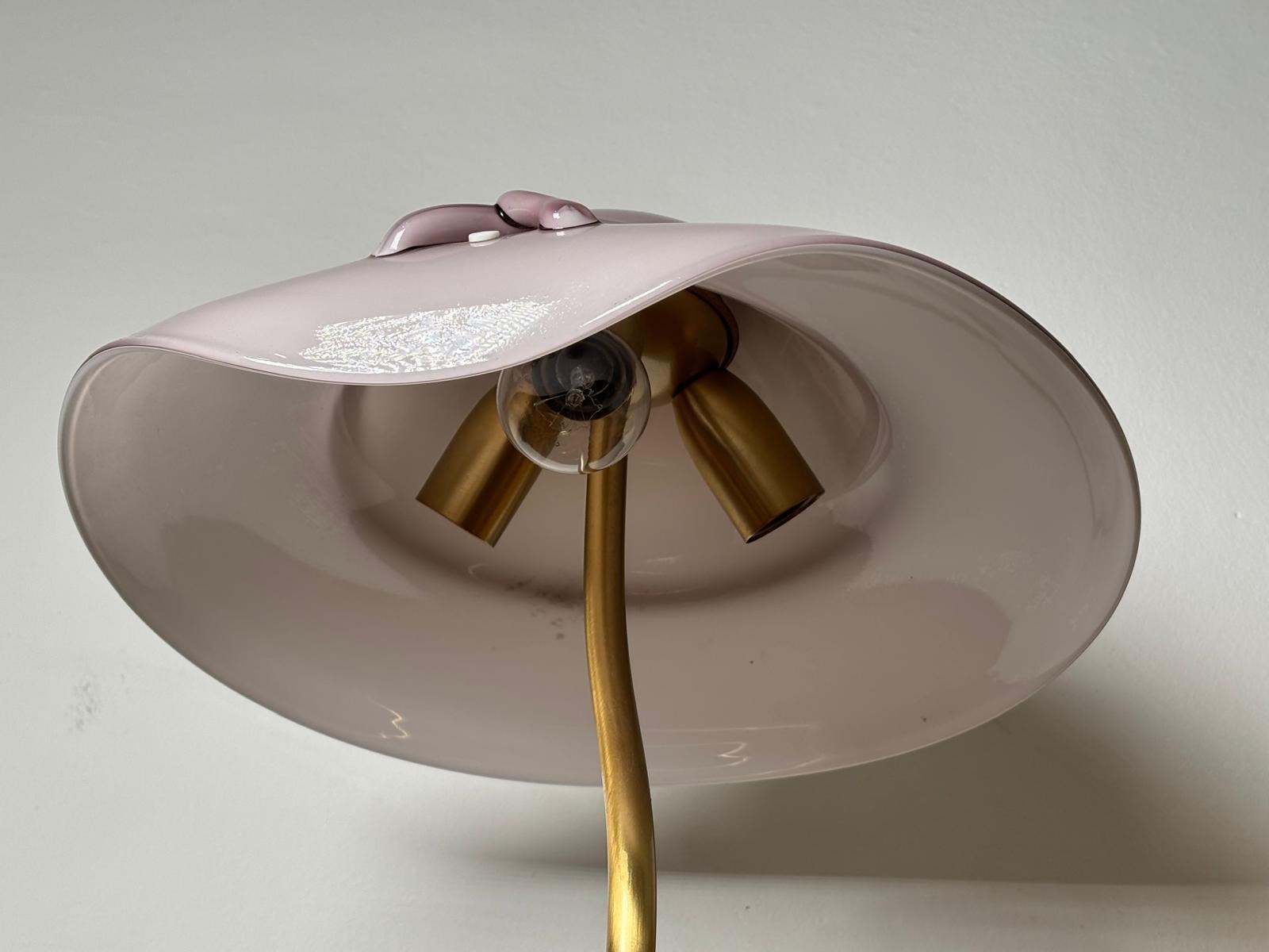Modern Italian Murano Glass Table Lamp Romantica Model by La Murrina For Sale