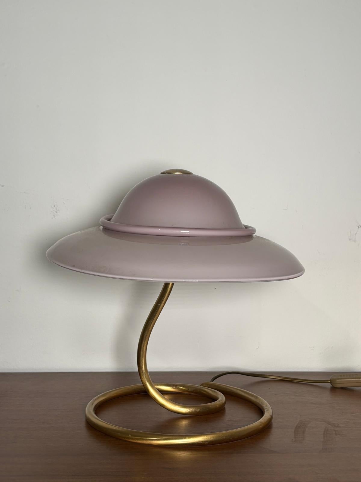 Italian Murano Glass Table Lamp Romantica Model by La Murrina In Excellent Condition For Sale In Milan, Italy