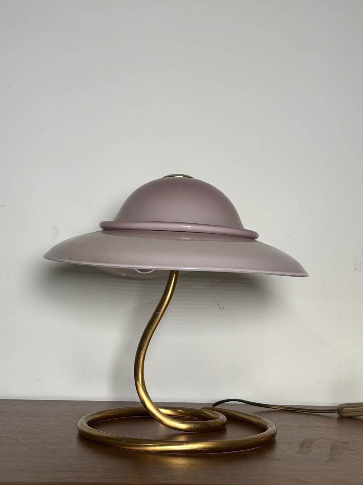 Late 20th Century Italian Murano Glass Table Lamp Romantica Model by La Murrina For Sale