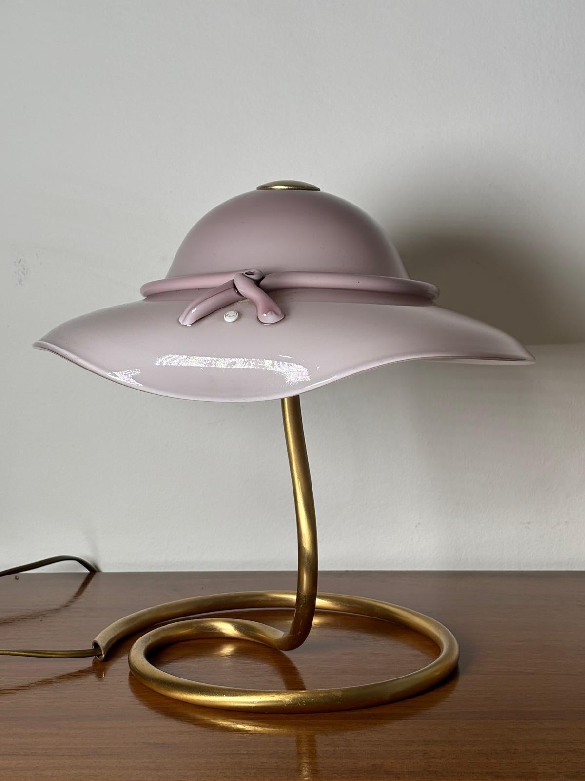 Italian Murano Glass Table Lamp Romantica Model by La Murrina For Sale 1