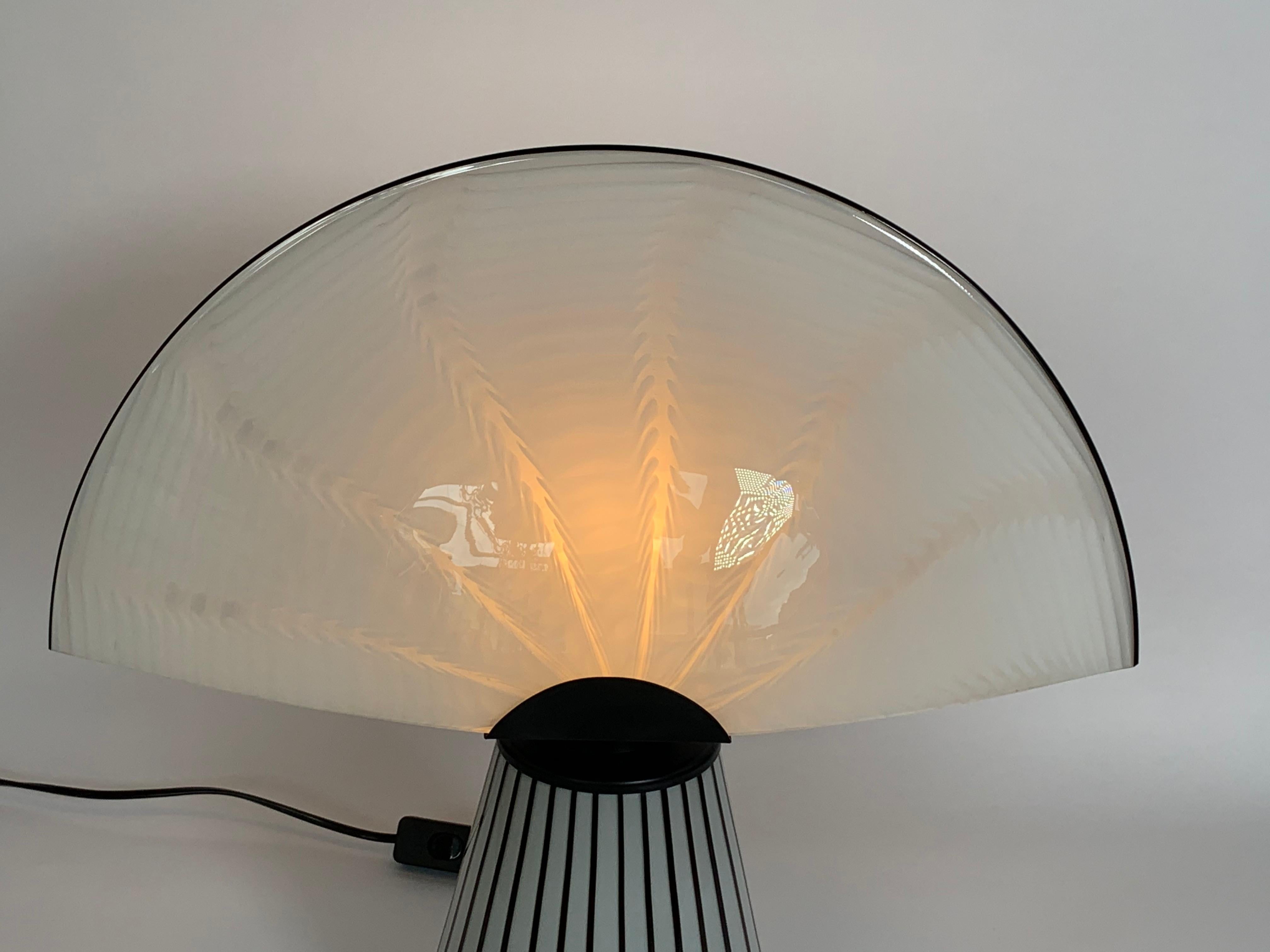 Modern Italian Murano Glass Table Lamp Venusia Model by Renato Toso for Leucos For Sale