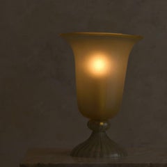 Italian Murano Glass Torchiere-Form Table Lamp, 1960s
