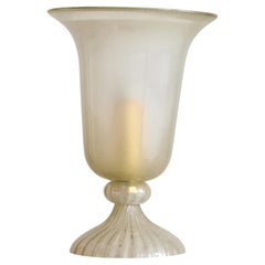 Italian Murano Glass Torchiere-Form Table Lamp, 1960s