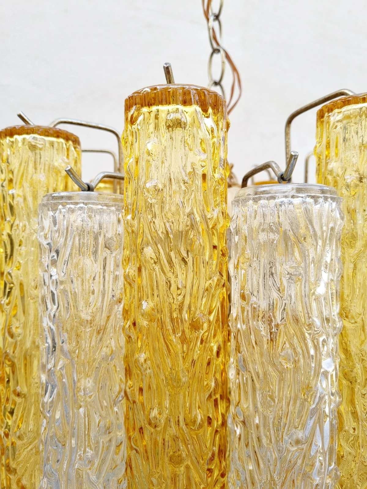 Lustre Tronchi italien en verre de Murano par Toni Zuccheri pour Venini, Italie, années 60 en vente 6