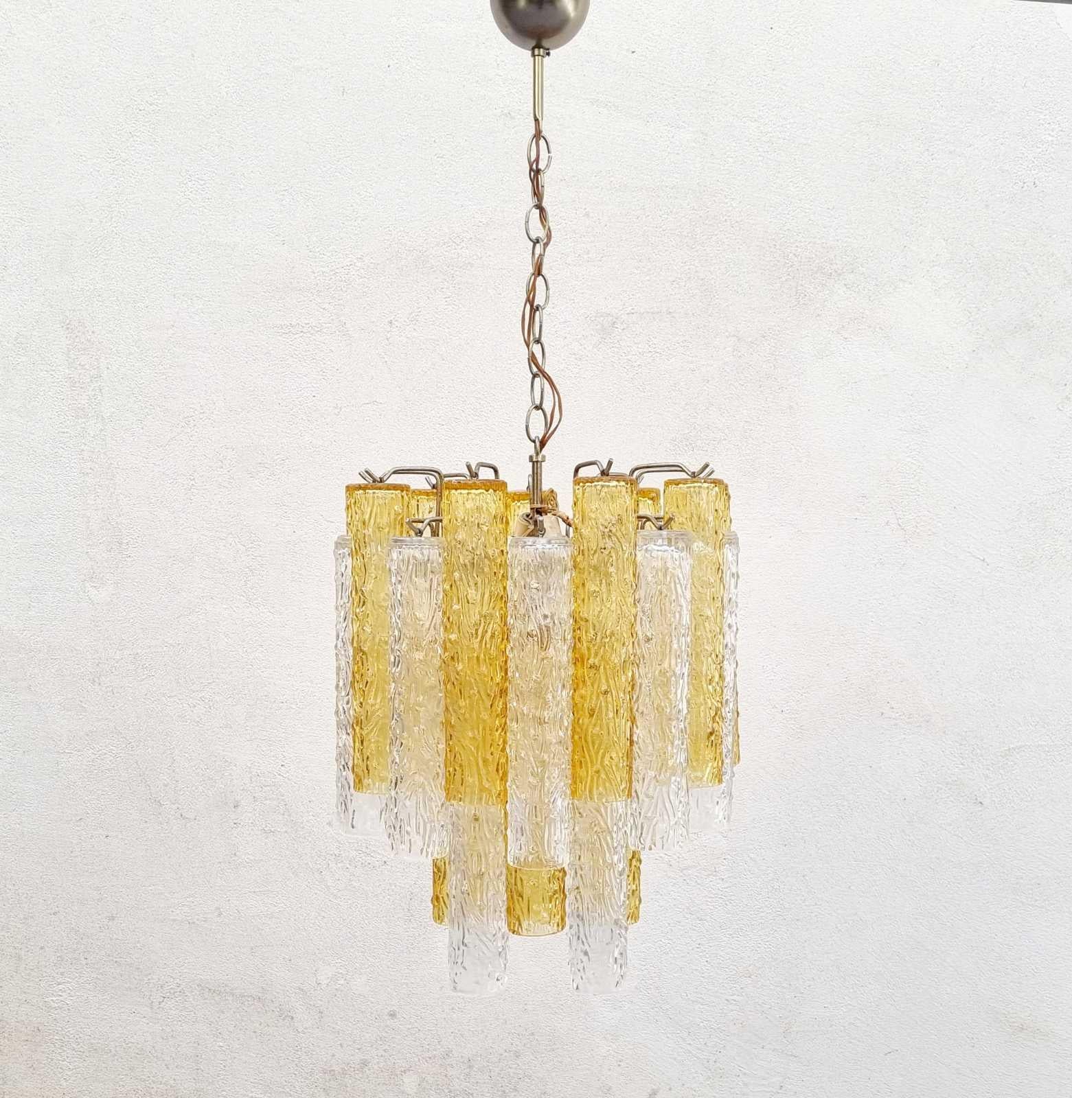 Lustre Tronchi italien en verre de Murano par Toni Zuccheri pour Venini, Italie, années 60 en vente 7