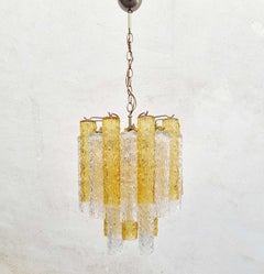 Lampadario Tronchi in vetro di Murano di Toni Zuccheri per Venini, Italia anni '60