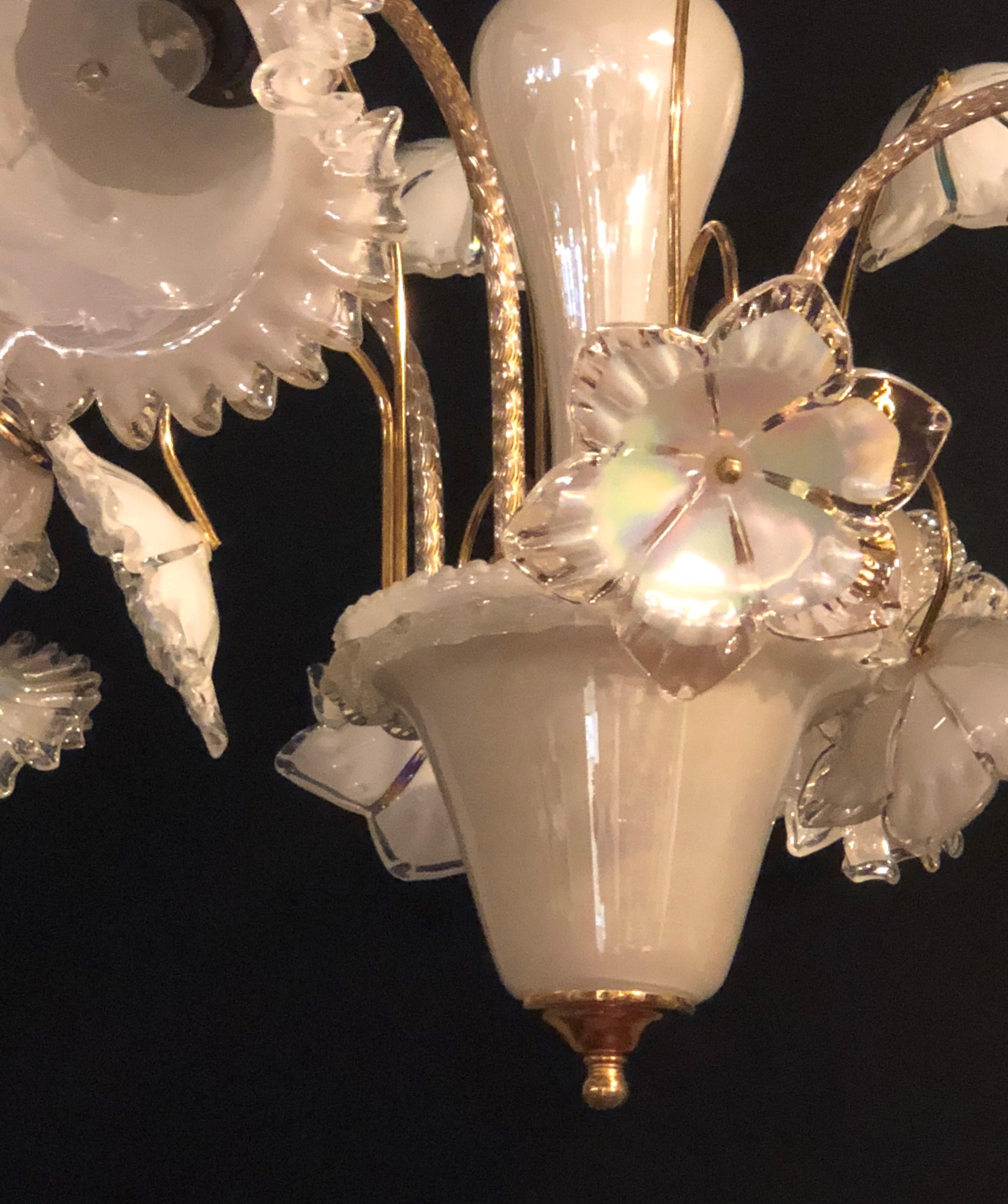 murano glass tulip chandelier